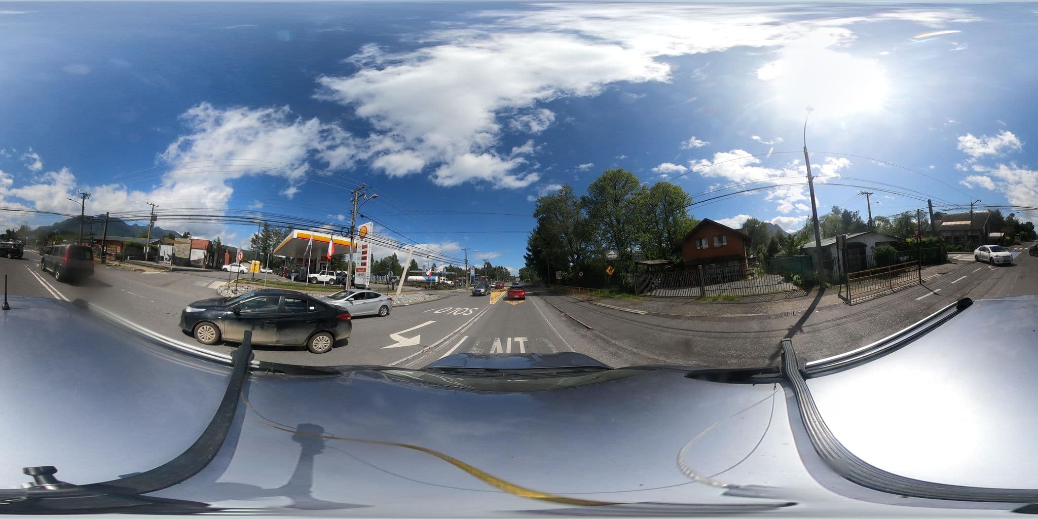 Street view near Hotel Tricahue, Pucón