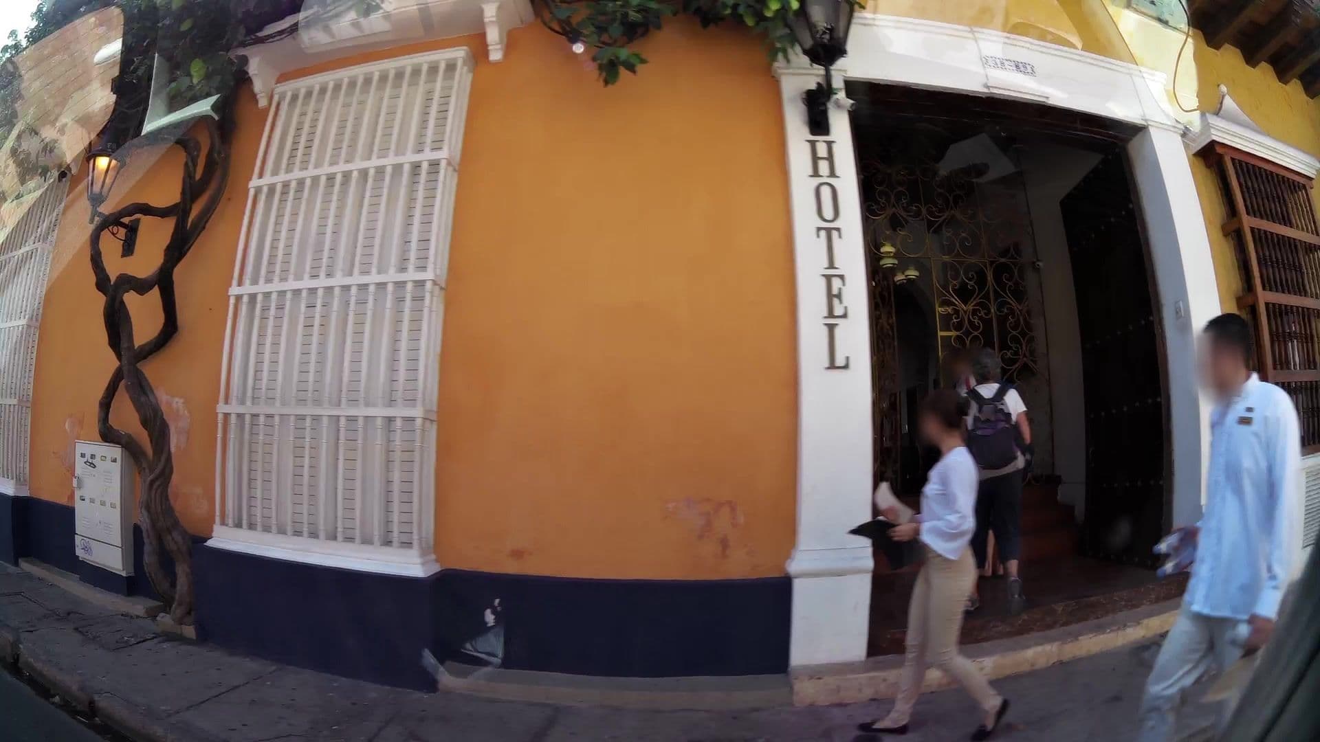 Street view near Hotel Casa del Curato, Cartagena — © kaartcam (CC BY-SA · Mapillary)