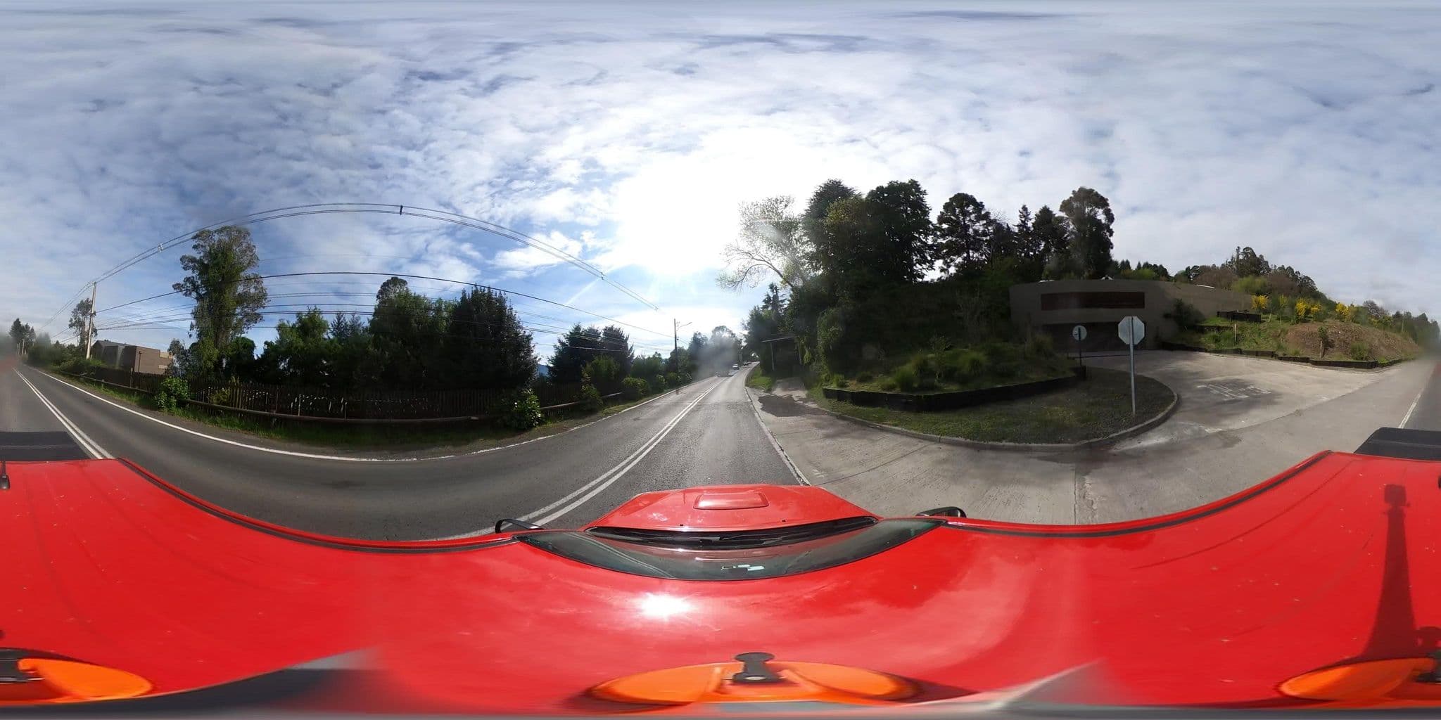 Street view near Cabañas Los Riscos, Pucón