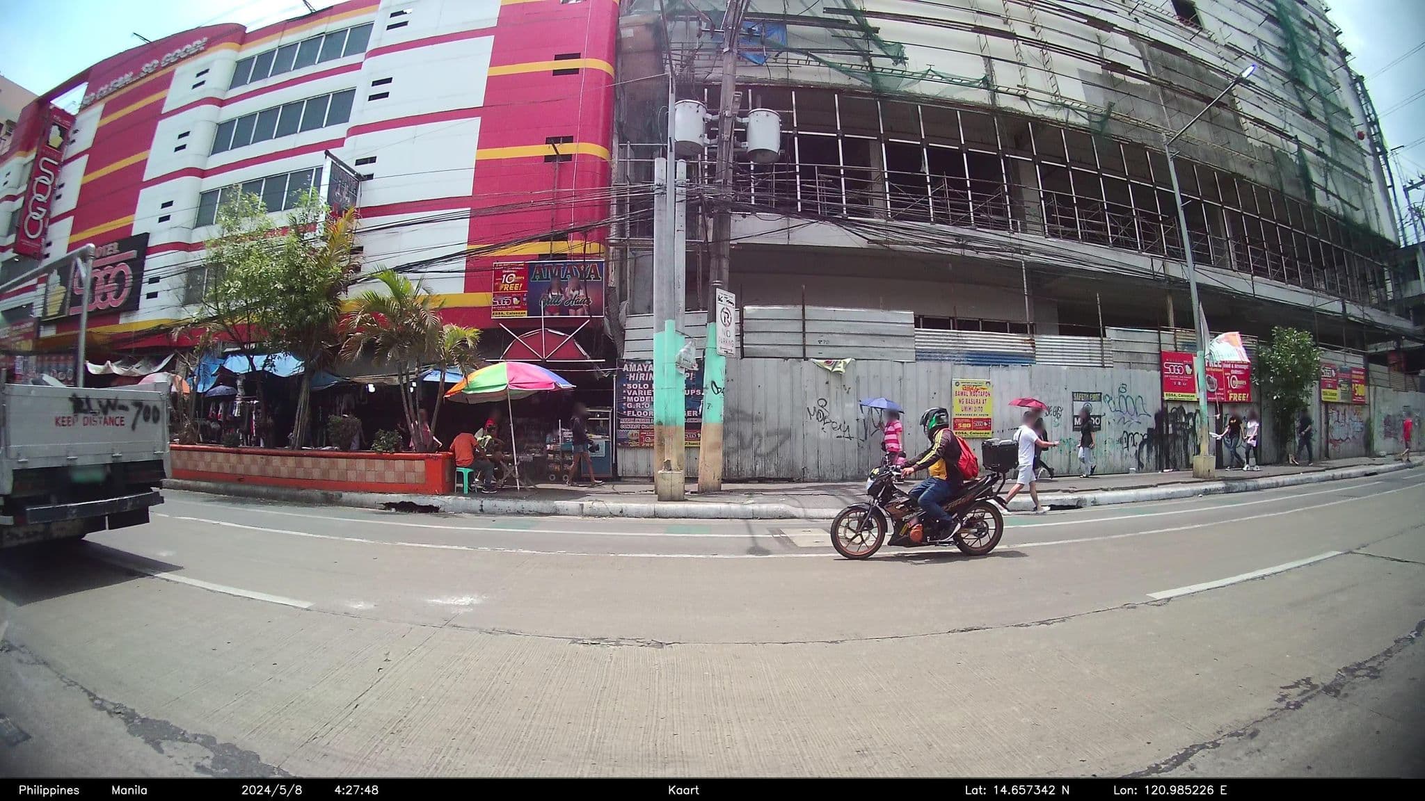 Street view near Hotel Sogo - EDSA, Caloocan, Bagong Barrio — © kaartcam (CC BY-SA · Mapillary)