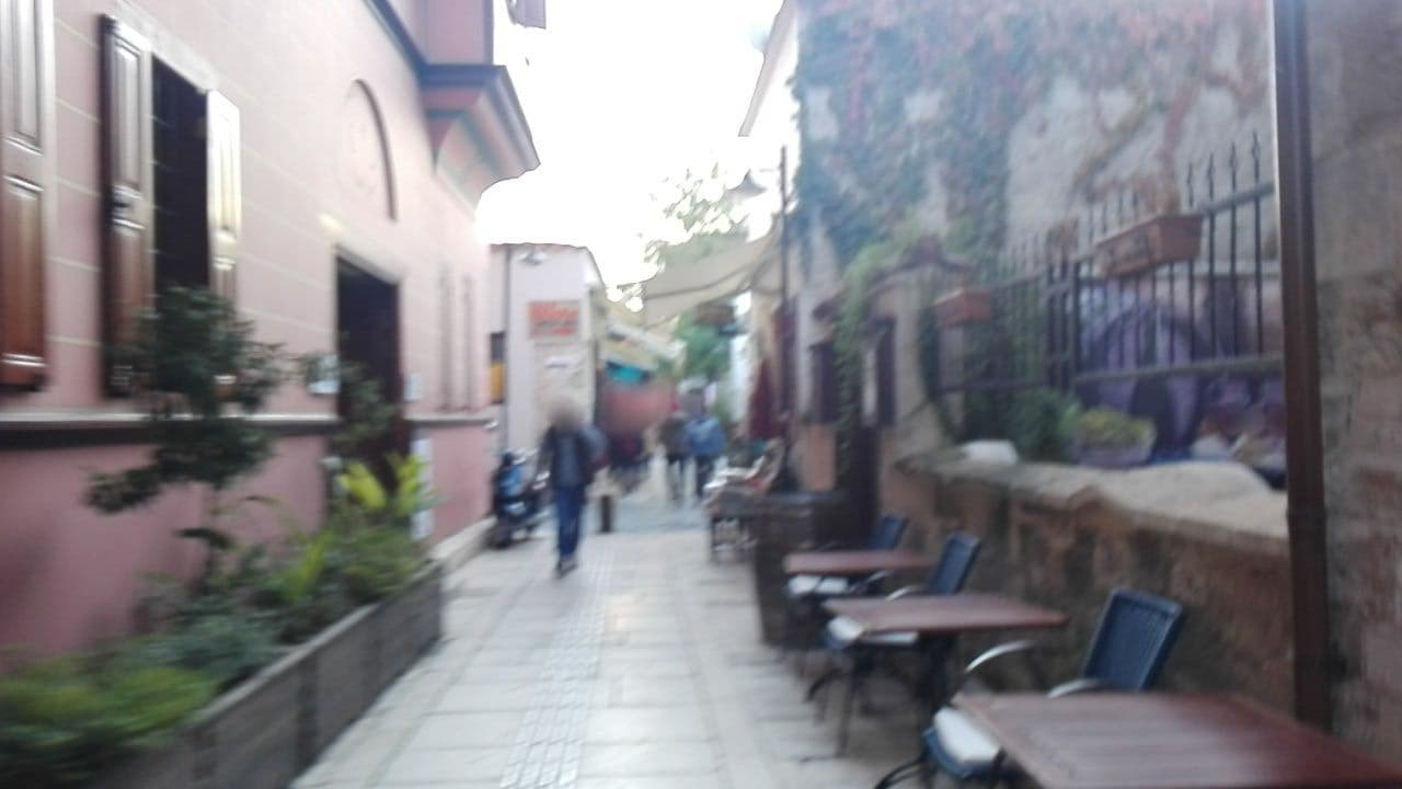 Street view near Three Gates Hotel / Cicerone Lodge Hotel, Antalya — © nesim (CC BY-SA · Mapillary)