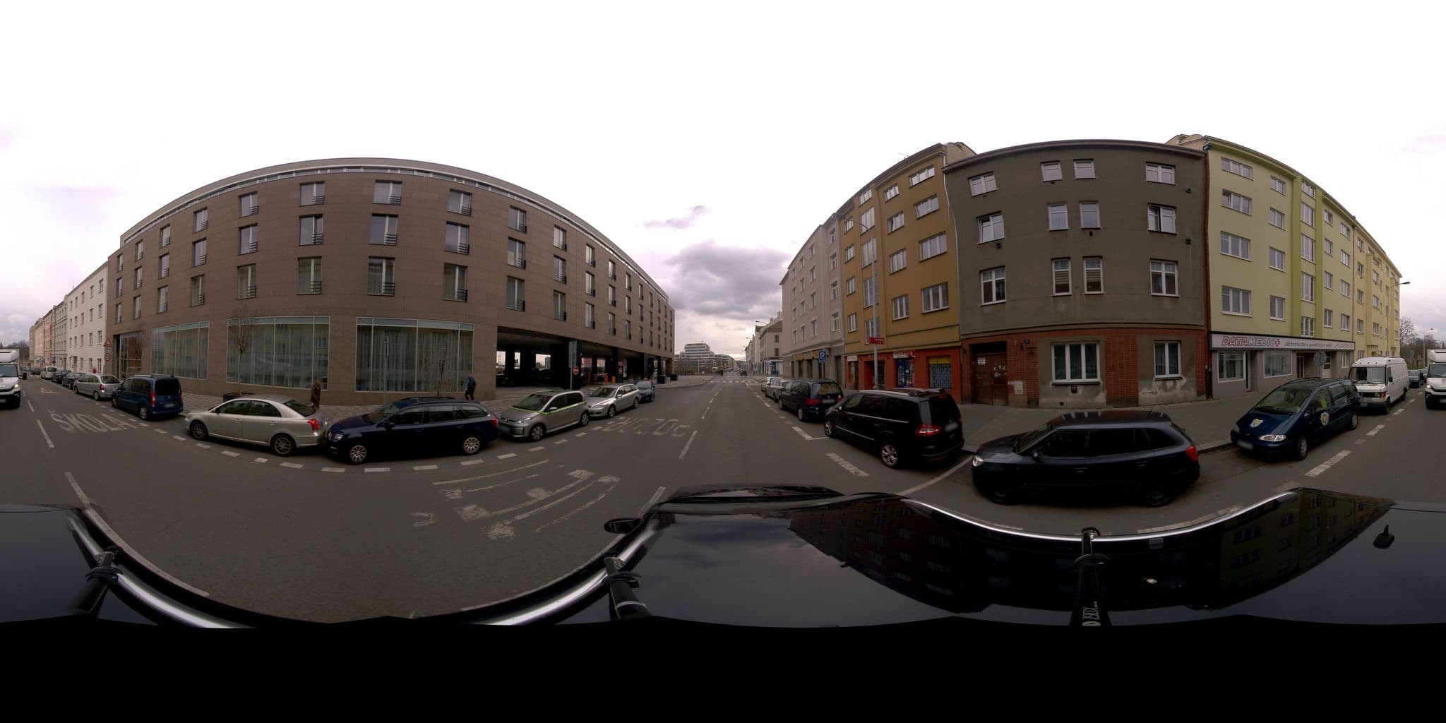 Street view near Holiday Inn Prague, Vyšehrad — © jeffreymartin (CC BY-SA · Mapillary)