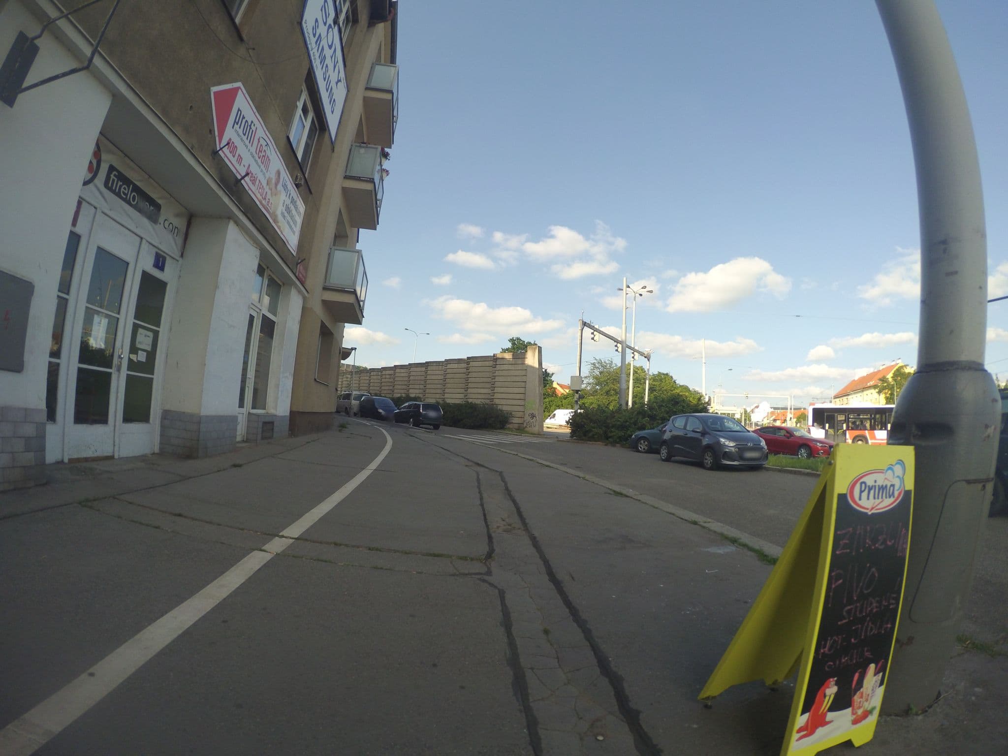 Street view near Hostel Alfa, Hloubětín — © pschonmann (CC BY-SA · Mapillary)