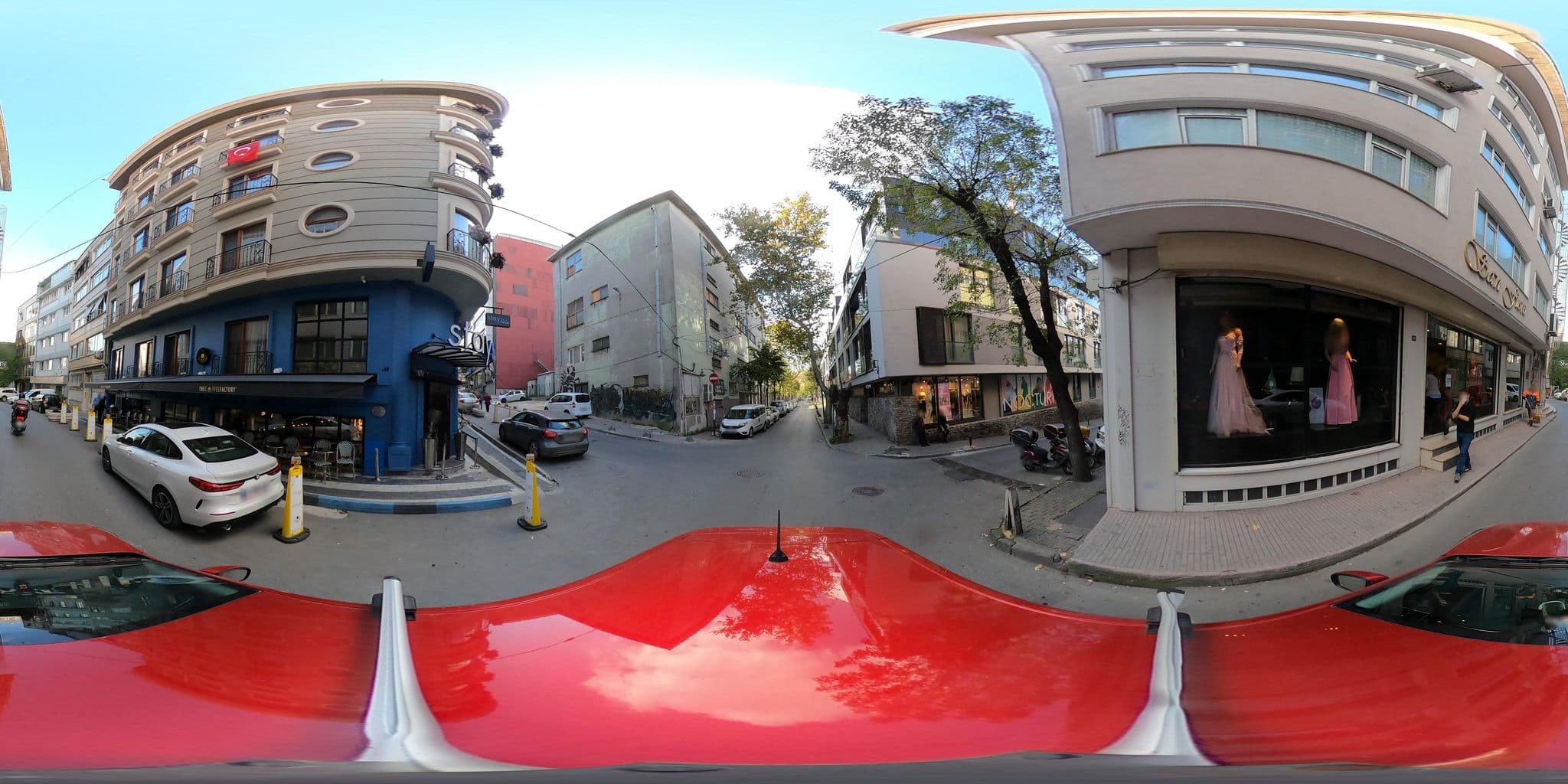 Street view near Bostay Hotel Bomonti by Celayir, Şişli — © yturkmenoglu (CC BY-SA · Mapillary)