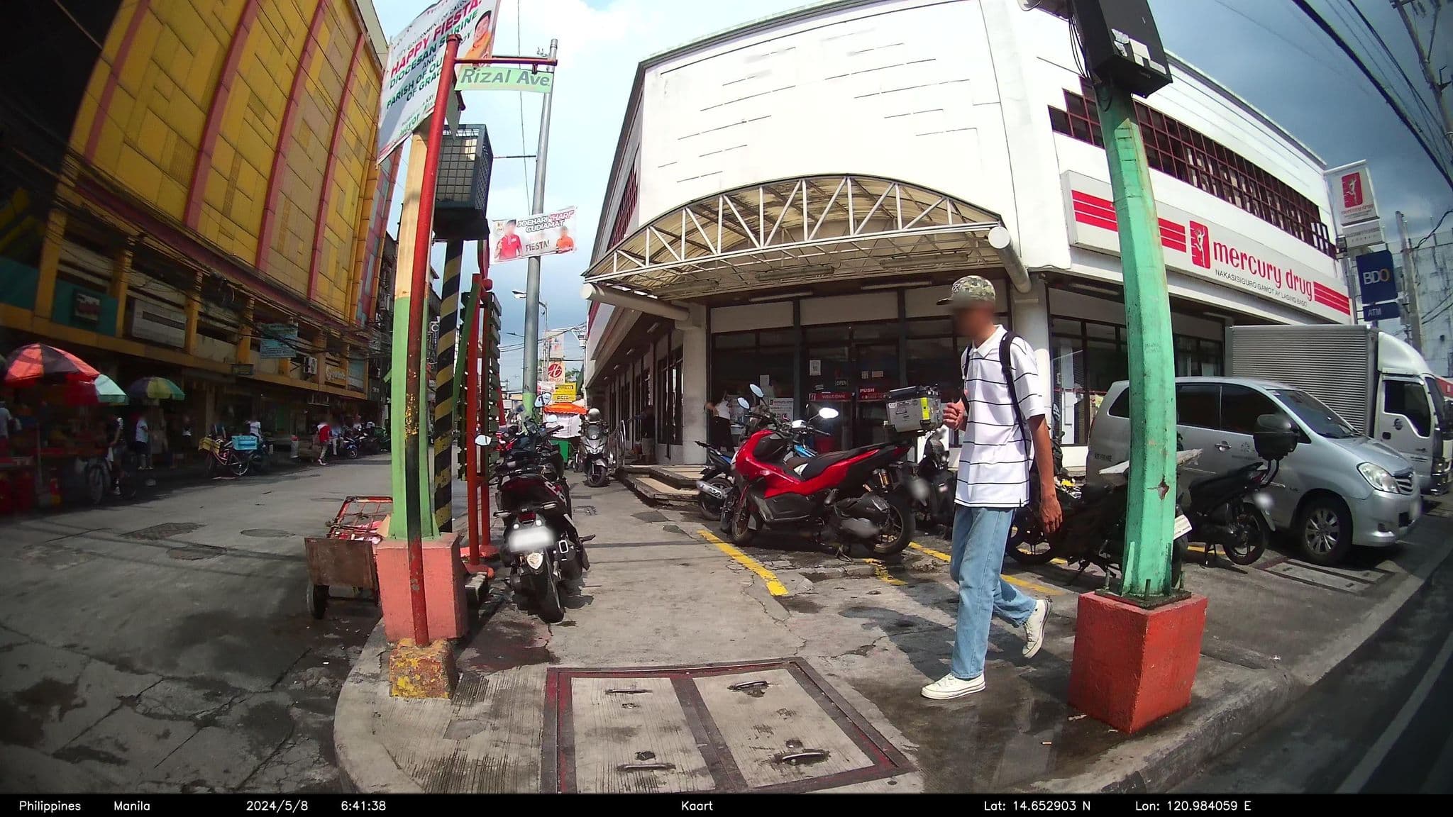 Street view near Hotel 99 Monumento, Caloocan City, Bagong Barrio — © kaartcam (CC BY-SA · Mapillary)