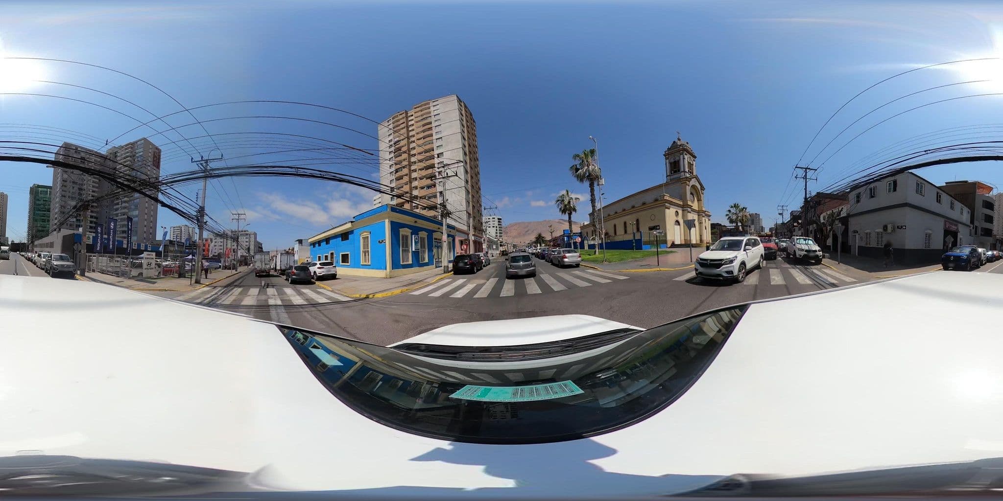 Street view near Hostal Catedral, Iquique — © SolutivaSistemas (CC BY-SA · Mapillary)