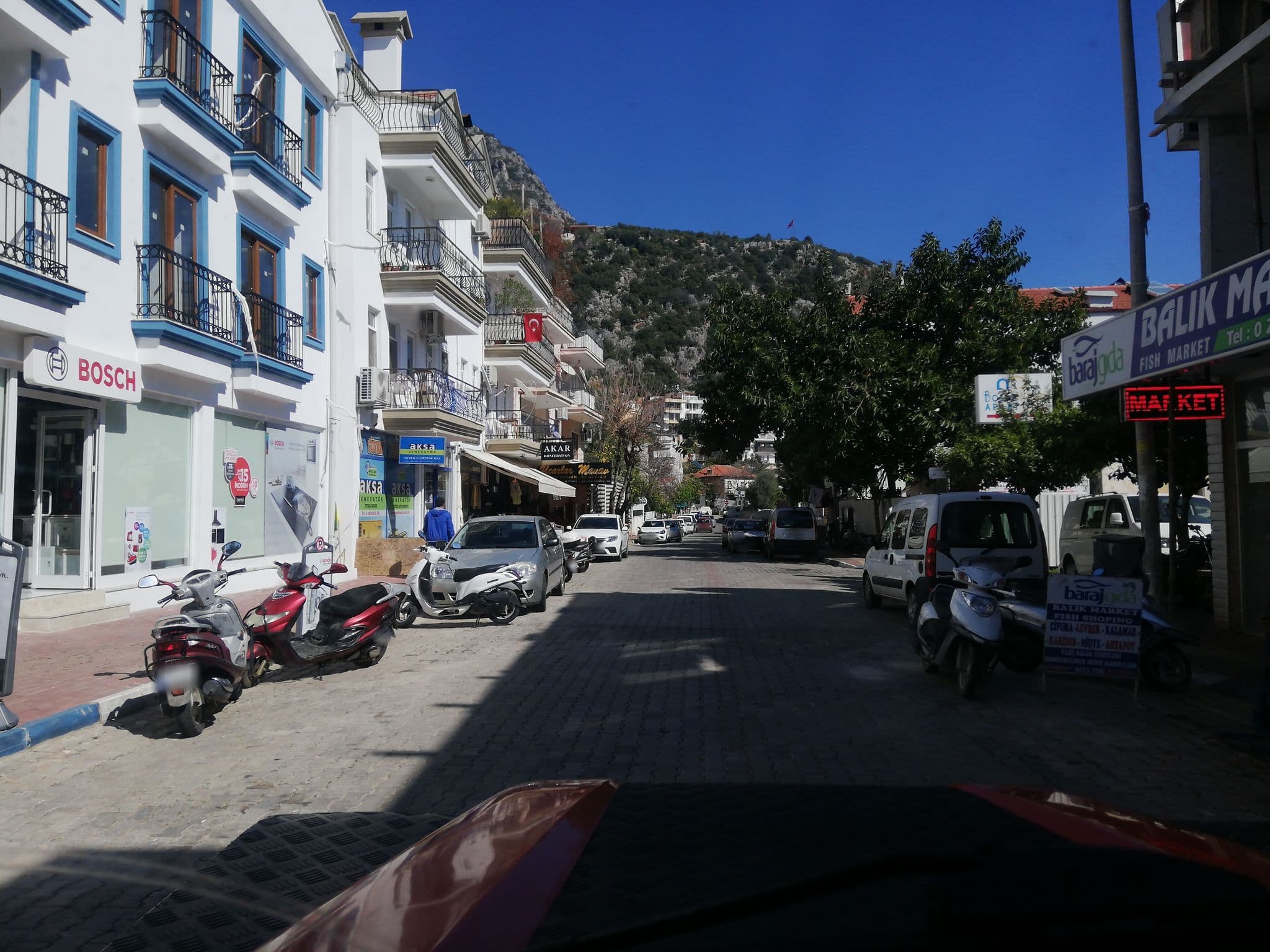 Street view near Çalba Apart Hotel, Kaş — © nazif (CC BY-SA · Mapillary)