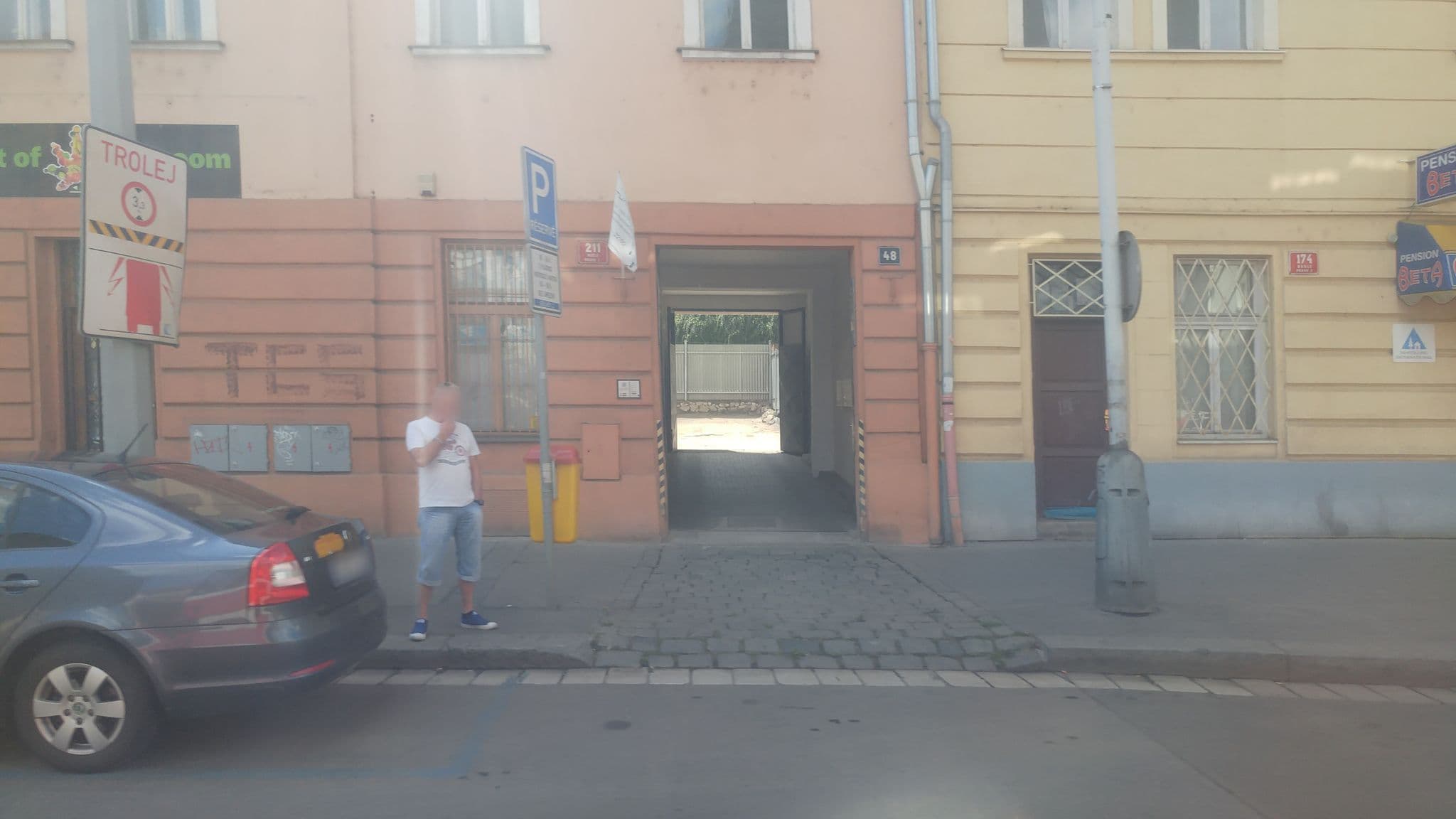Street view near Prague Urban Apartments 48, Nusle — © pbb (CC BY-SA · Mapillary)