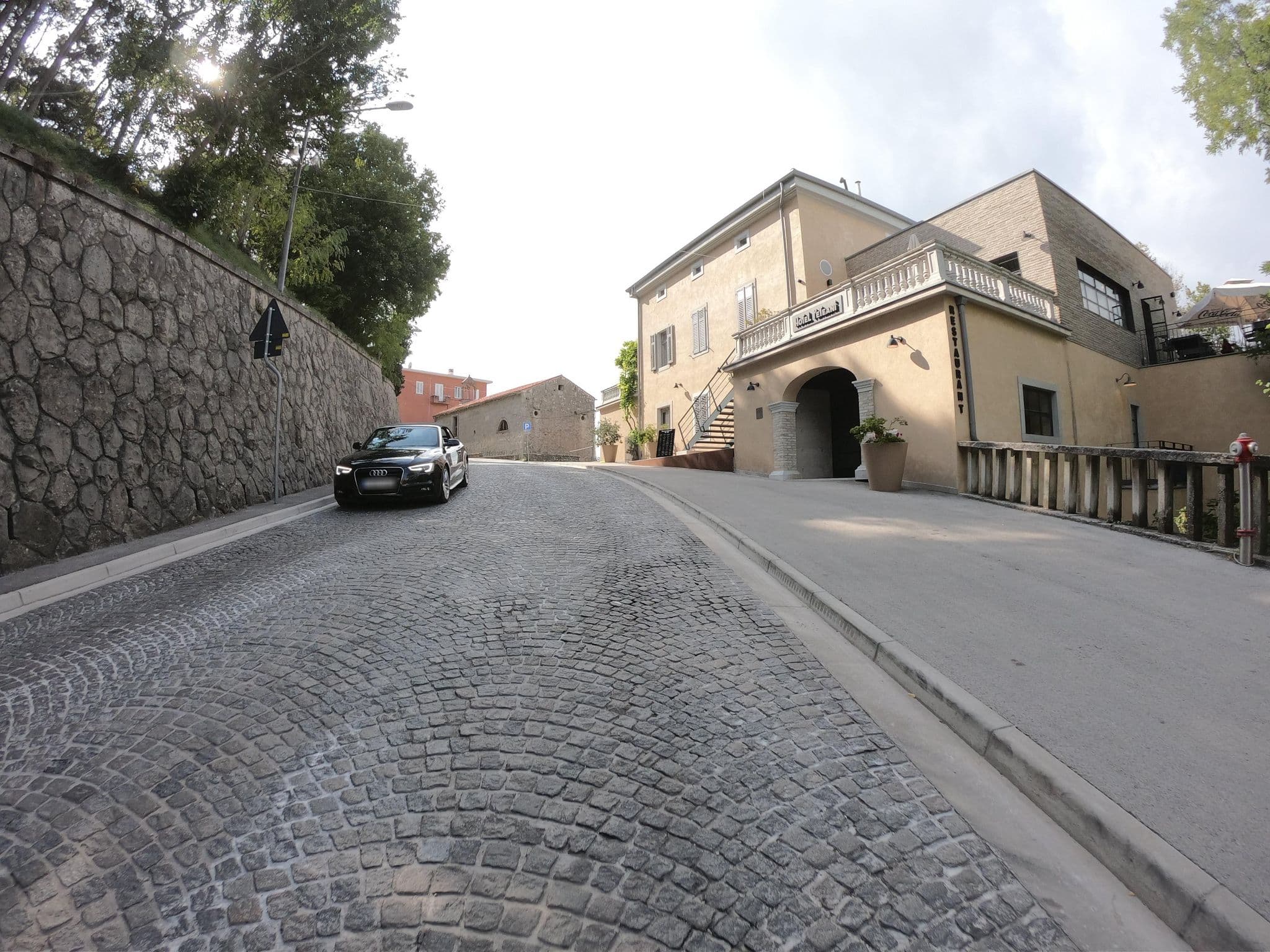 Street view near Hotel & restaurant Peteani, Labin — © joostjakob (CC BY-SA · Mapillary)