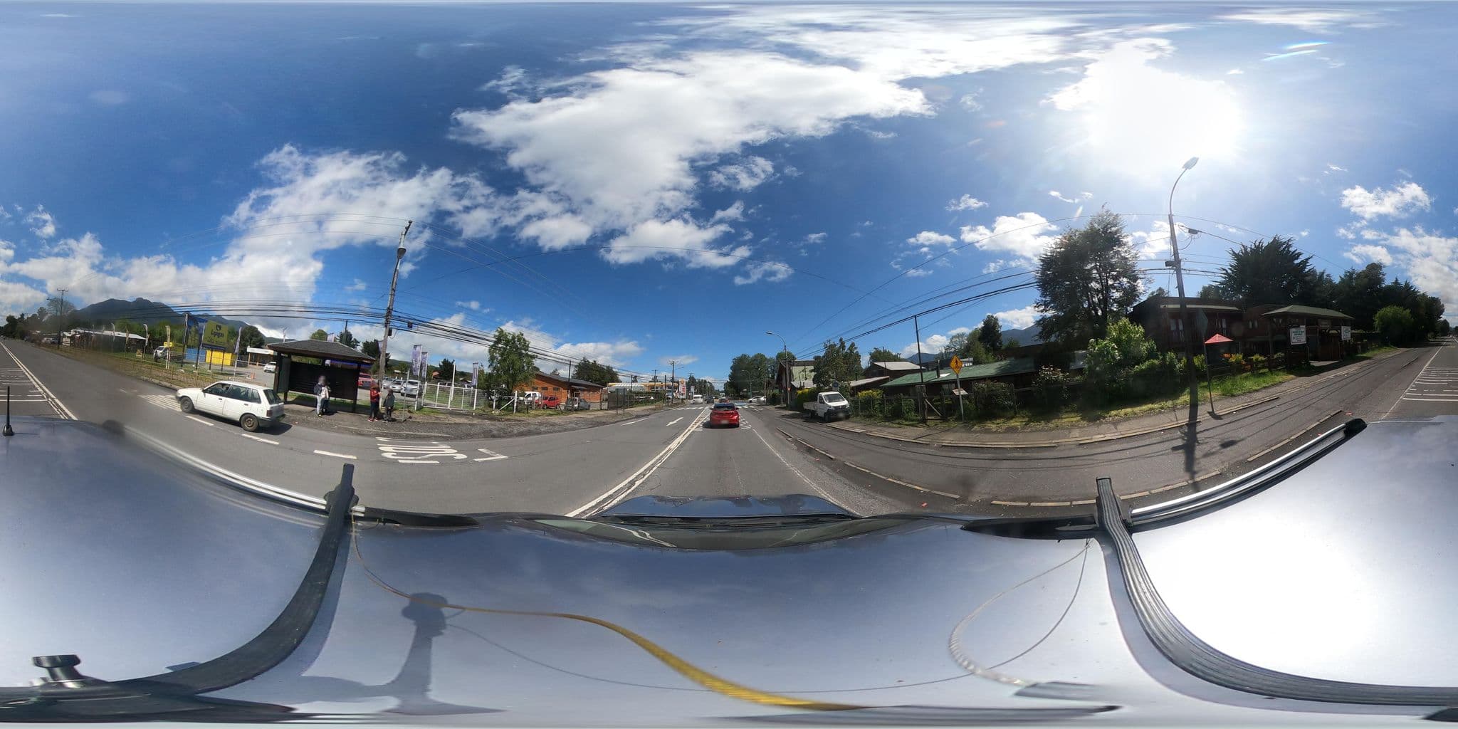 Street view near Jardines de Oncol, Pucón