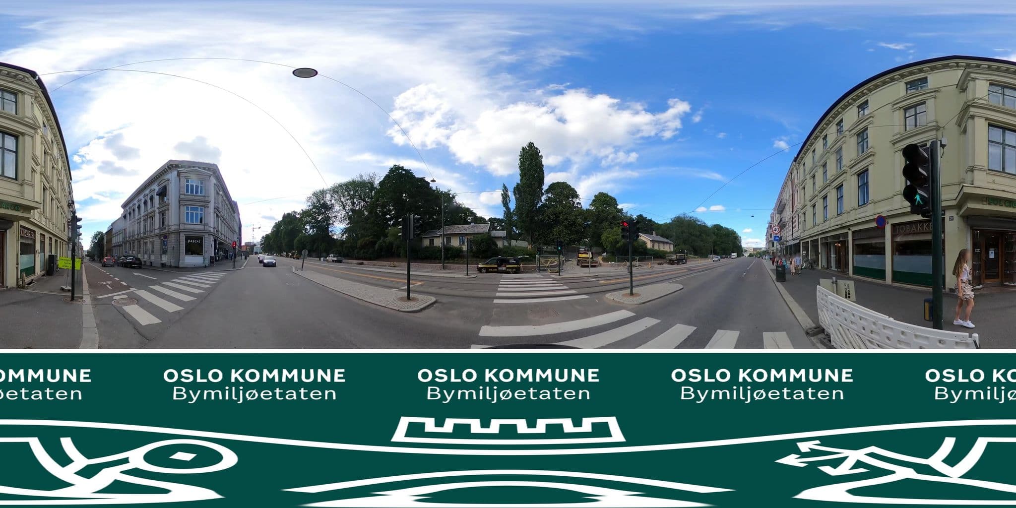 Street view near Frogner House – Nationaltheatret, Oslo — © BYM_OlaJuulHolm (CC BY-SA · Mapillary)