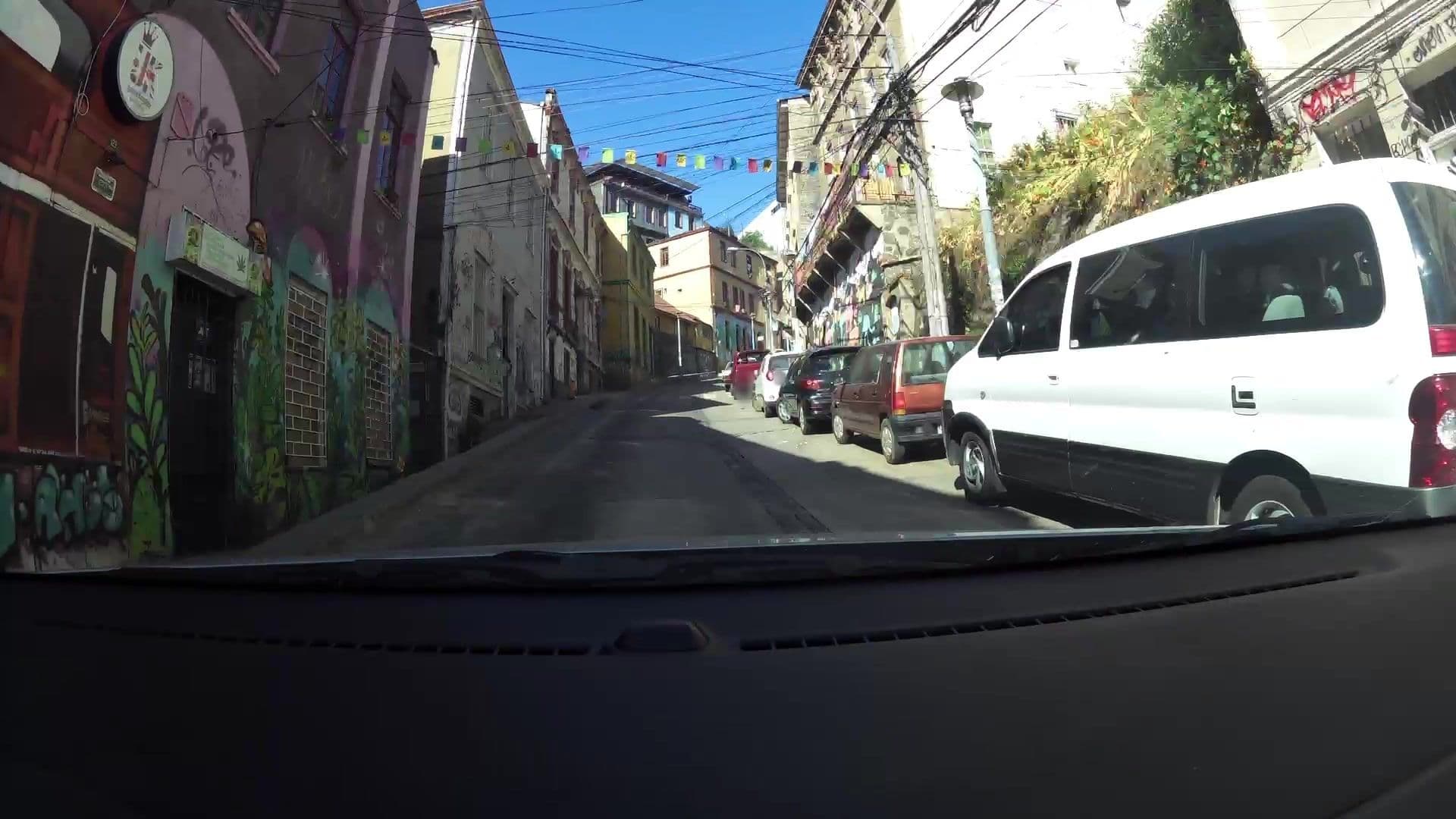 Street view near Canta'ito Hostal, Valparaíso