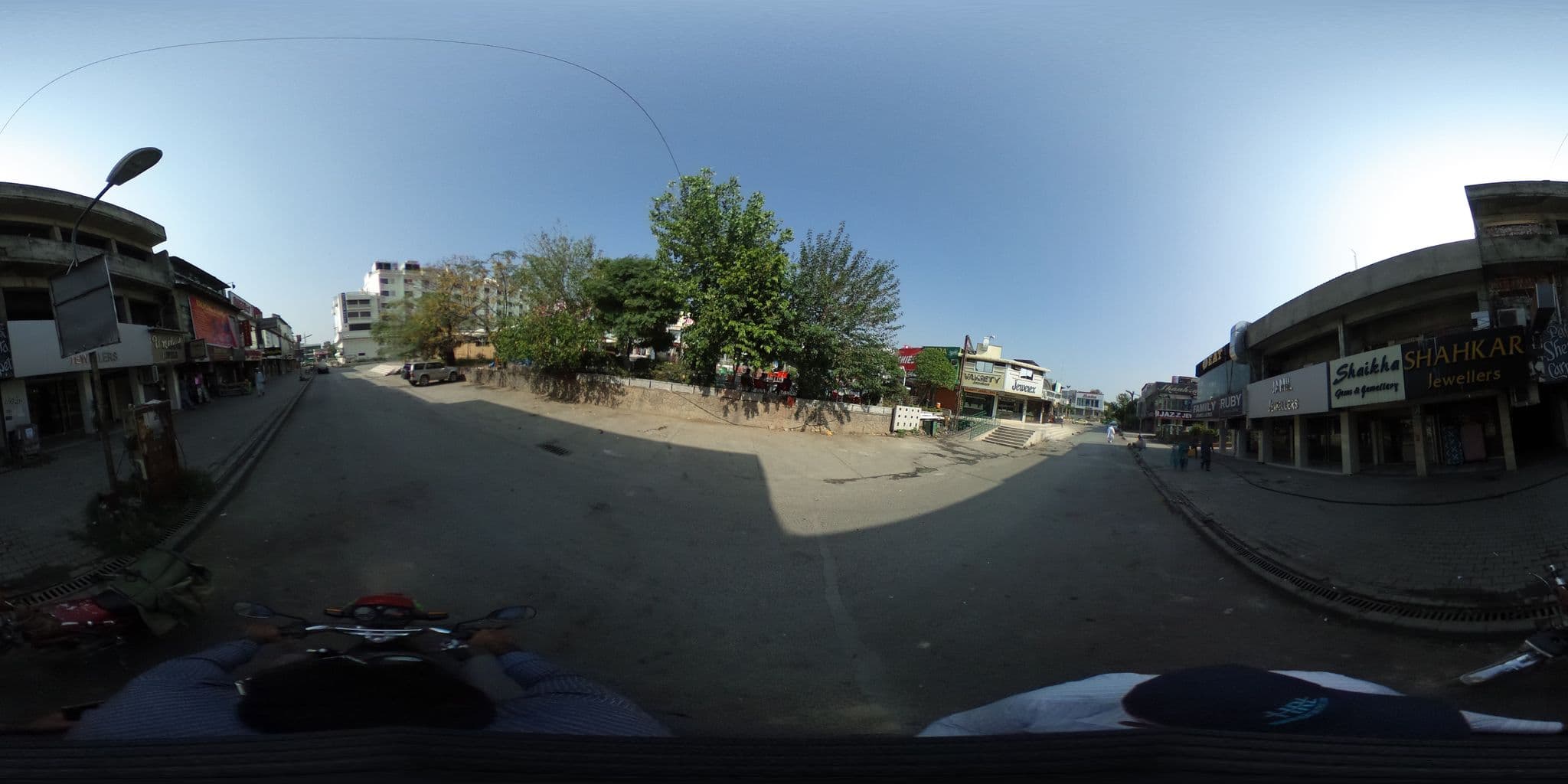 Street view near Adams Lodge F-7, Islamabad — © rizwanalvi1 (CC BY-SA · Mapillary)
