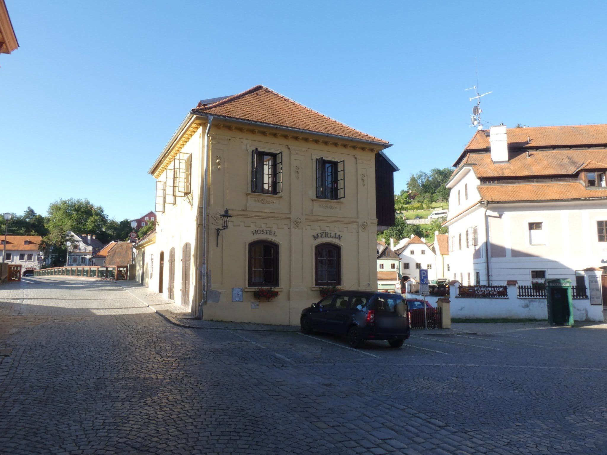 Street view near Pension Linden, Český Krumlov — © utvonalfelmeresek (CC BY-SA · Mapillary)