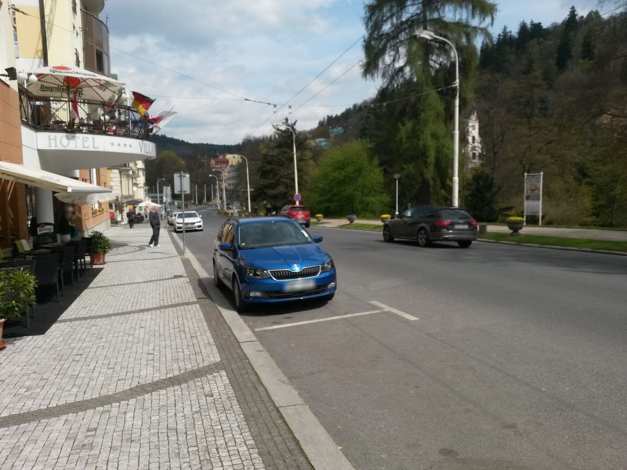 Street view near Ensana Butterfly, Mariánské Lázně — © rausk (CC BY-SA · Mapillary)