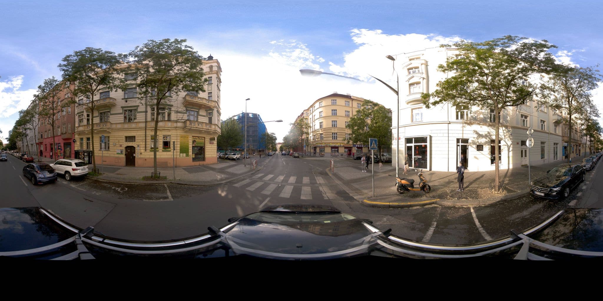 Street view near Lampi Hotel Prague, Žižkov — © jeffreymartin (CC BY-SA · Mapillary)