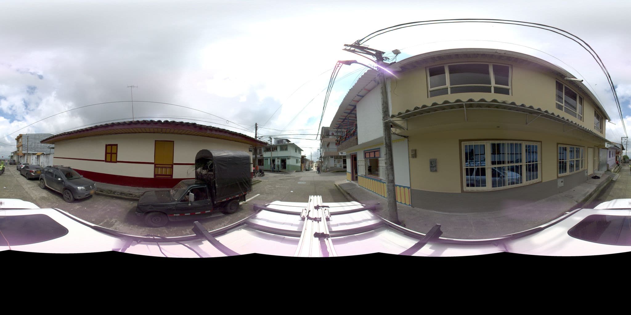 Street view near Posada Mirador. Filandia., Filandia — © sarahantos (CC BY-SA · Mapillary)