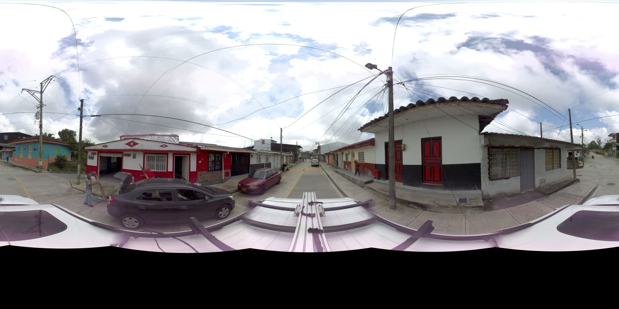 Street view near Casa hotel familiar María e, Filandia — © sarahantos (CC BY-SA · Mapillary)