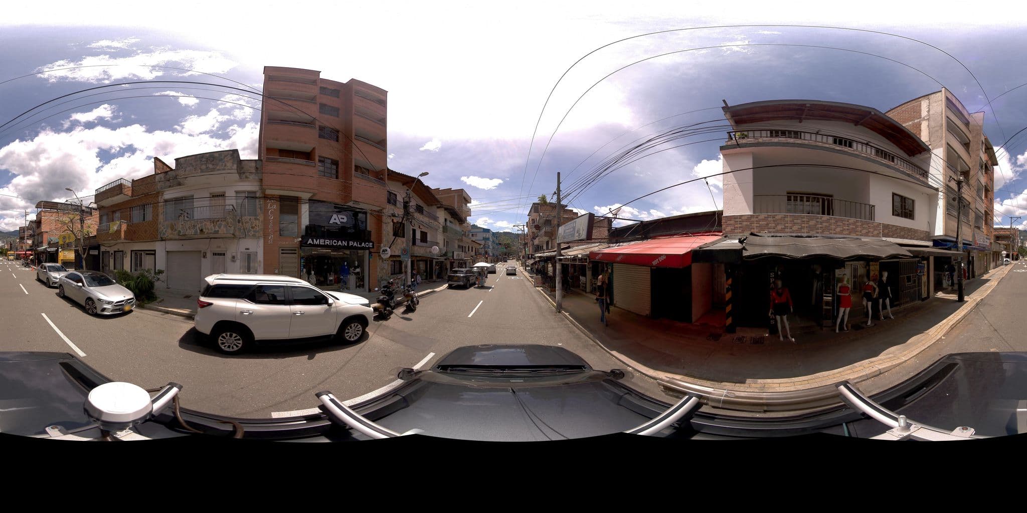 Street view near Hotel Portones Del Parque, Itagüí — © Itagui_FN360 (CC BY-SA · Mapillary)