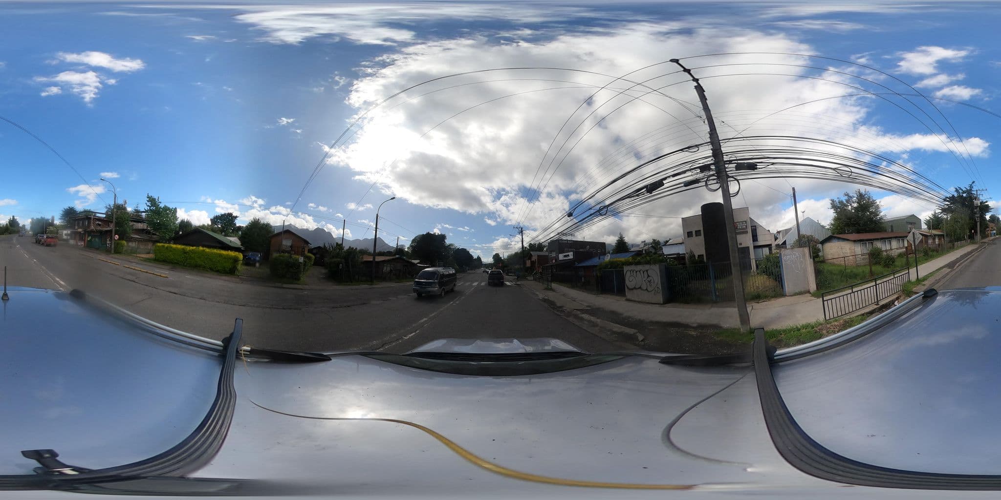 Street view near Cabañas Leo, Pucón