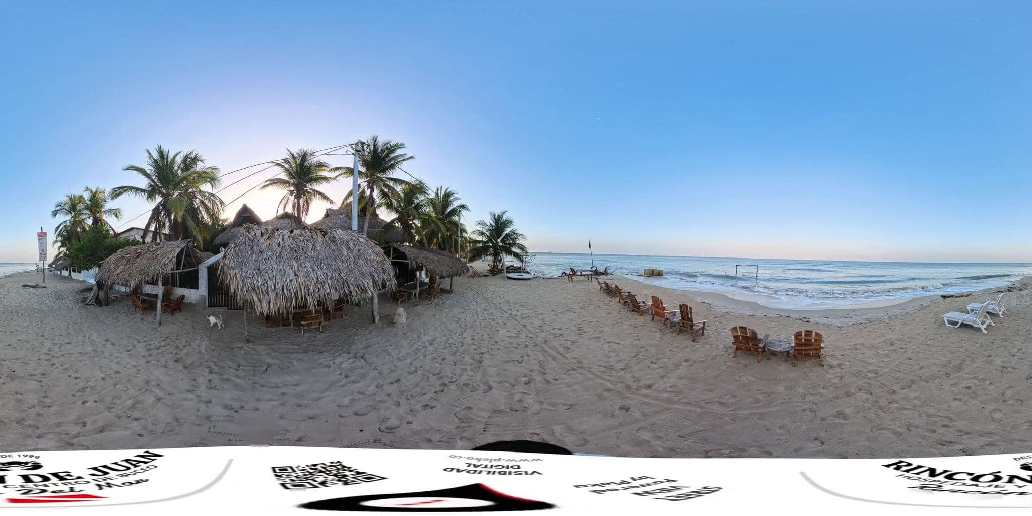 Street view near Palenque Eco Hostel | Beach House, San Onofre — © Pleka (CC BY-SA · Mapillary)