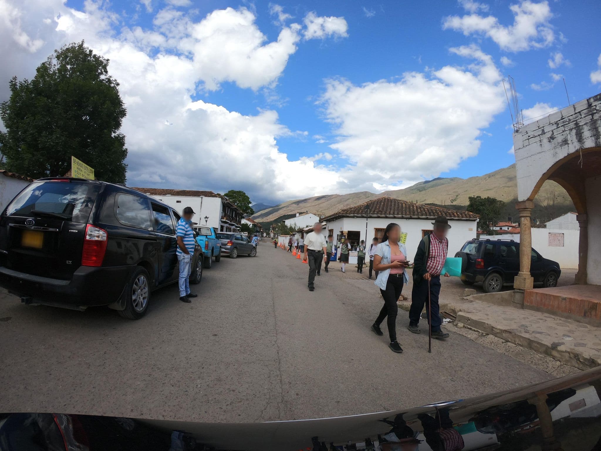 Street view near Fontana Plaza Hotel, Villa de Leyva — © angoca (CC BY-SA · Mapillary)