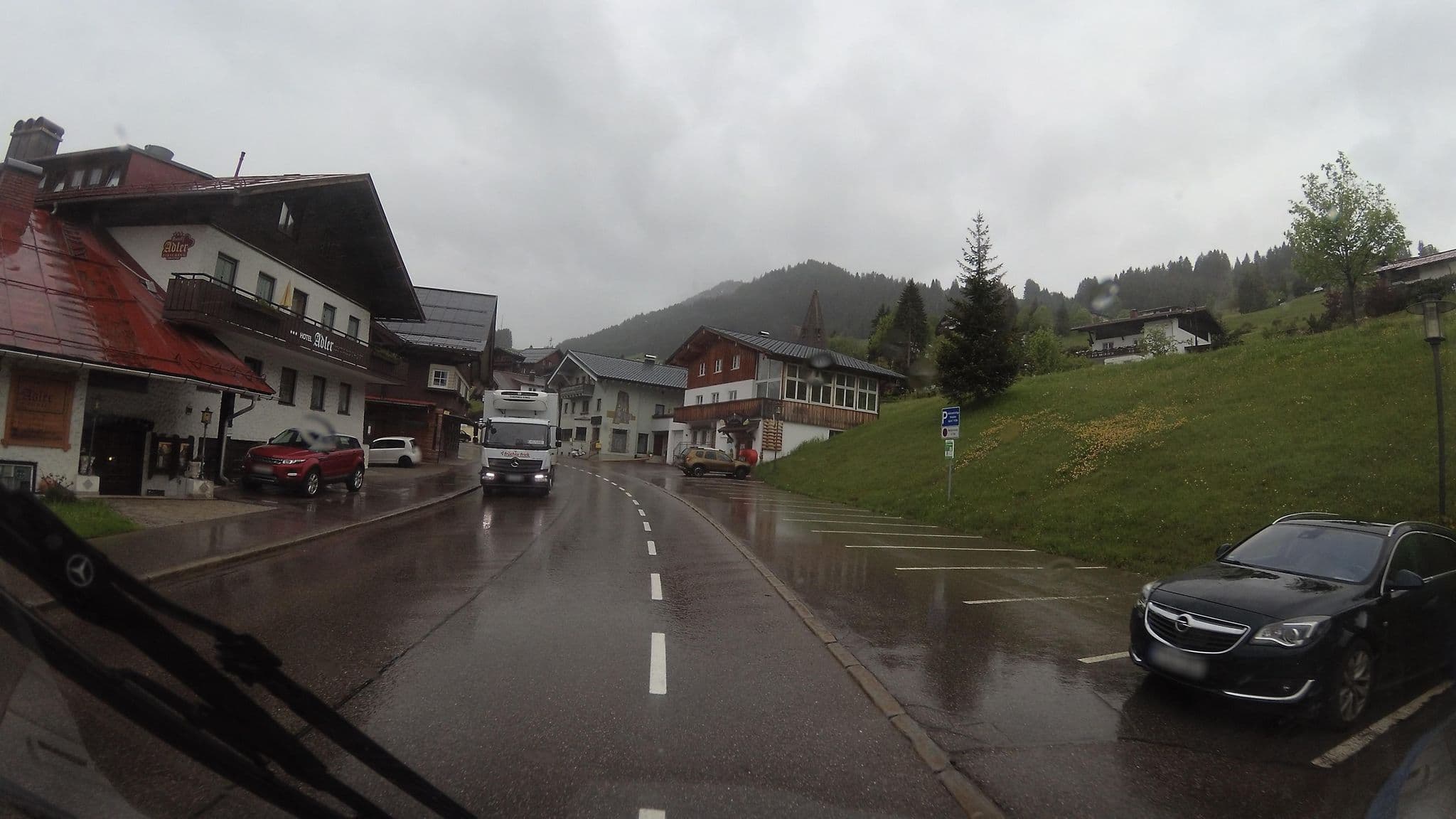 Street view near Adler Hotel, Hirschegg — © teddy73 (CC BY-SA · Mapillary)