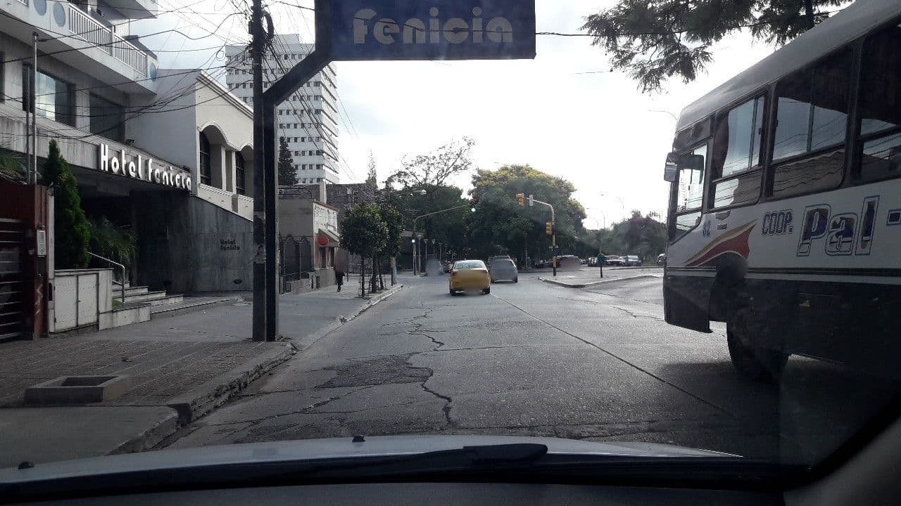 Street view near Hotel Quebrada de Humahuaca, San Salvador de Jujuy — © agendagauchajujuy (CC BY-SA · Mapillary)