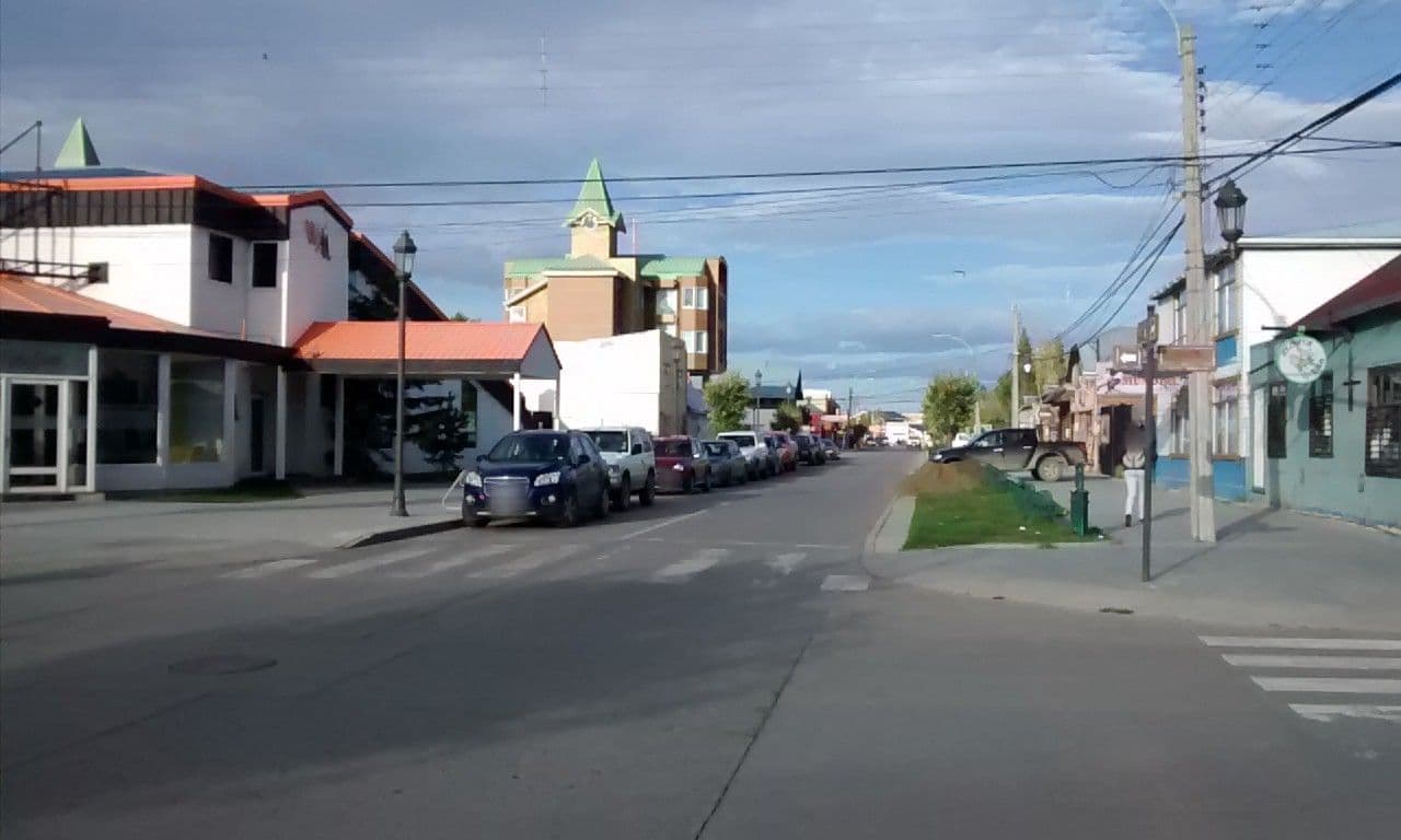 Street view near El Mundial, Puerto Natales