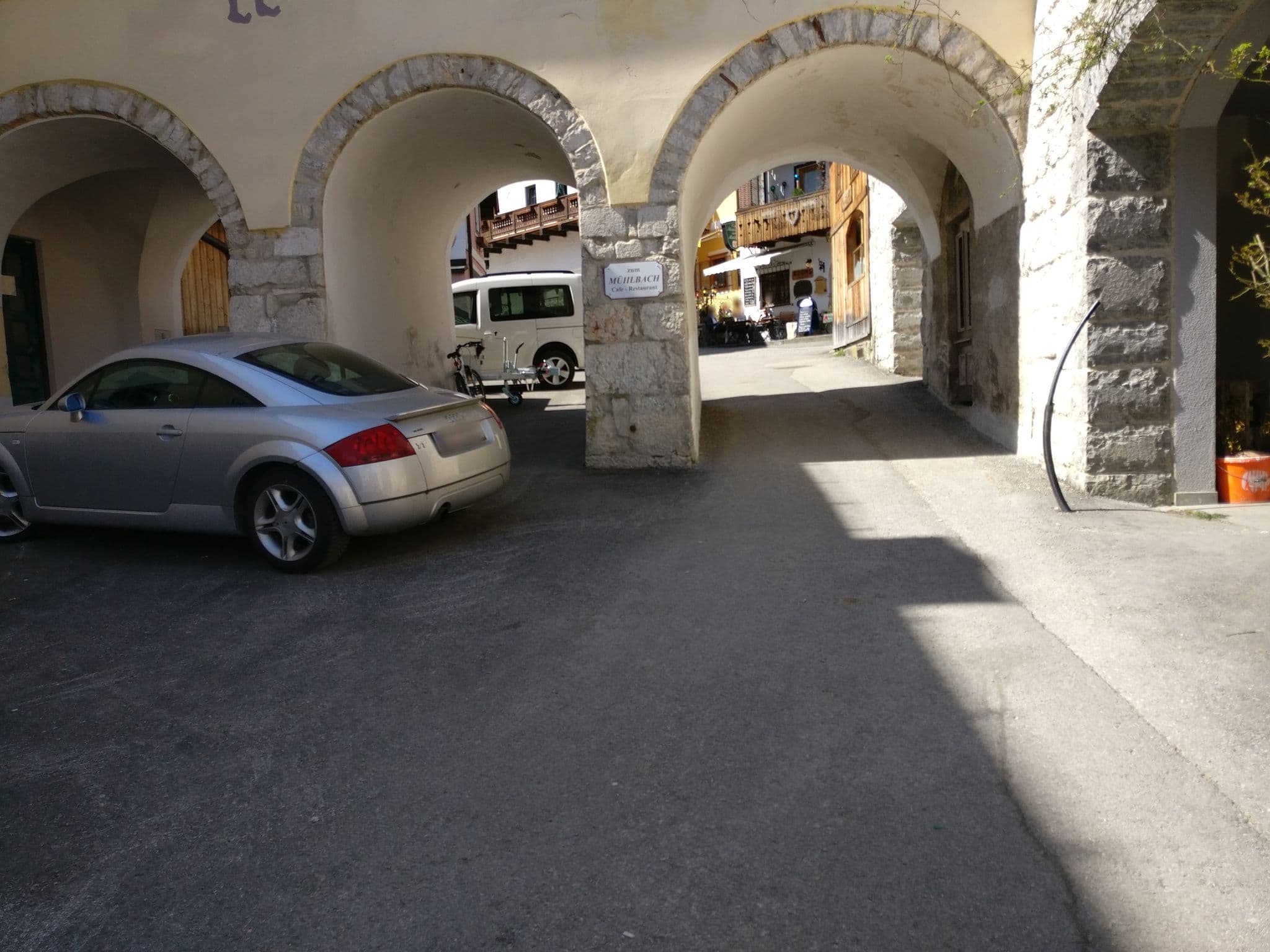 Street view near Pension Leopoldine, Gosau — © aceini (CC BY-SA · Mapillary)