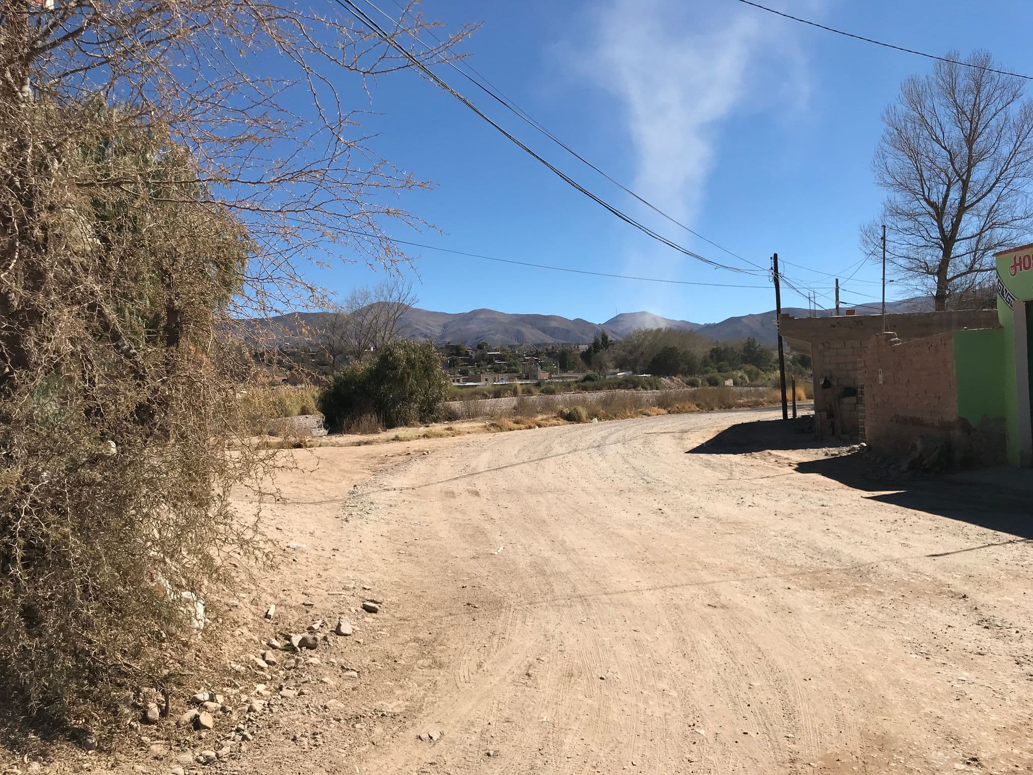 Street view near Hostal Bella Vista Camping, Humahuaca — © ejegg (CC BY-SA · Mapillary)