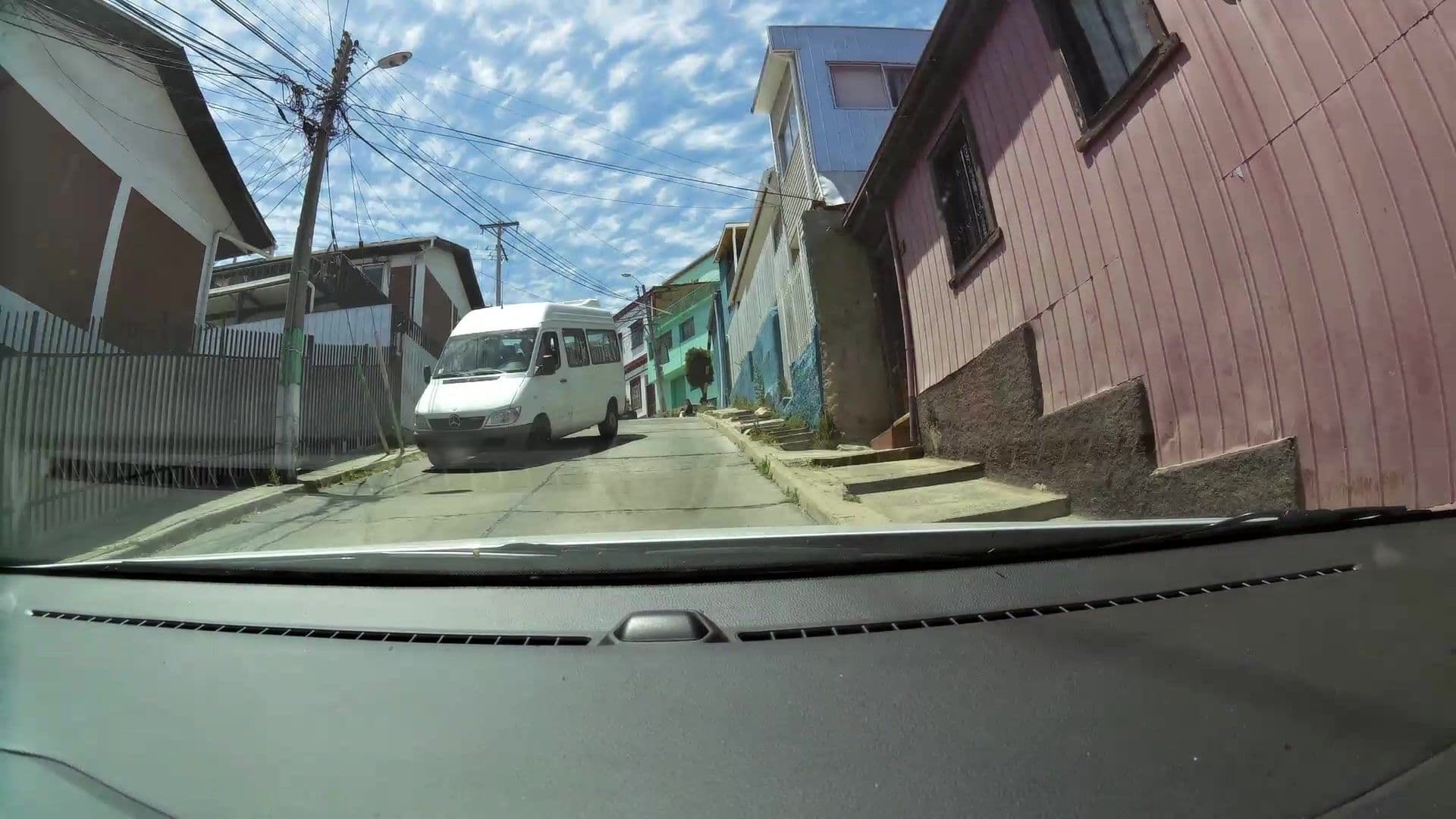 Street view near Casa Barón, Valparaíso