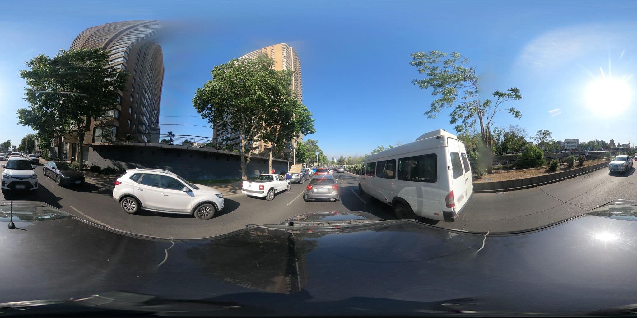 Street view near Nosso ap, Santiago