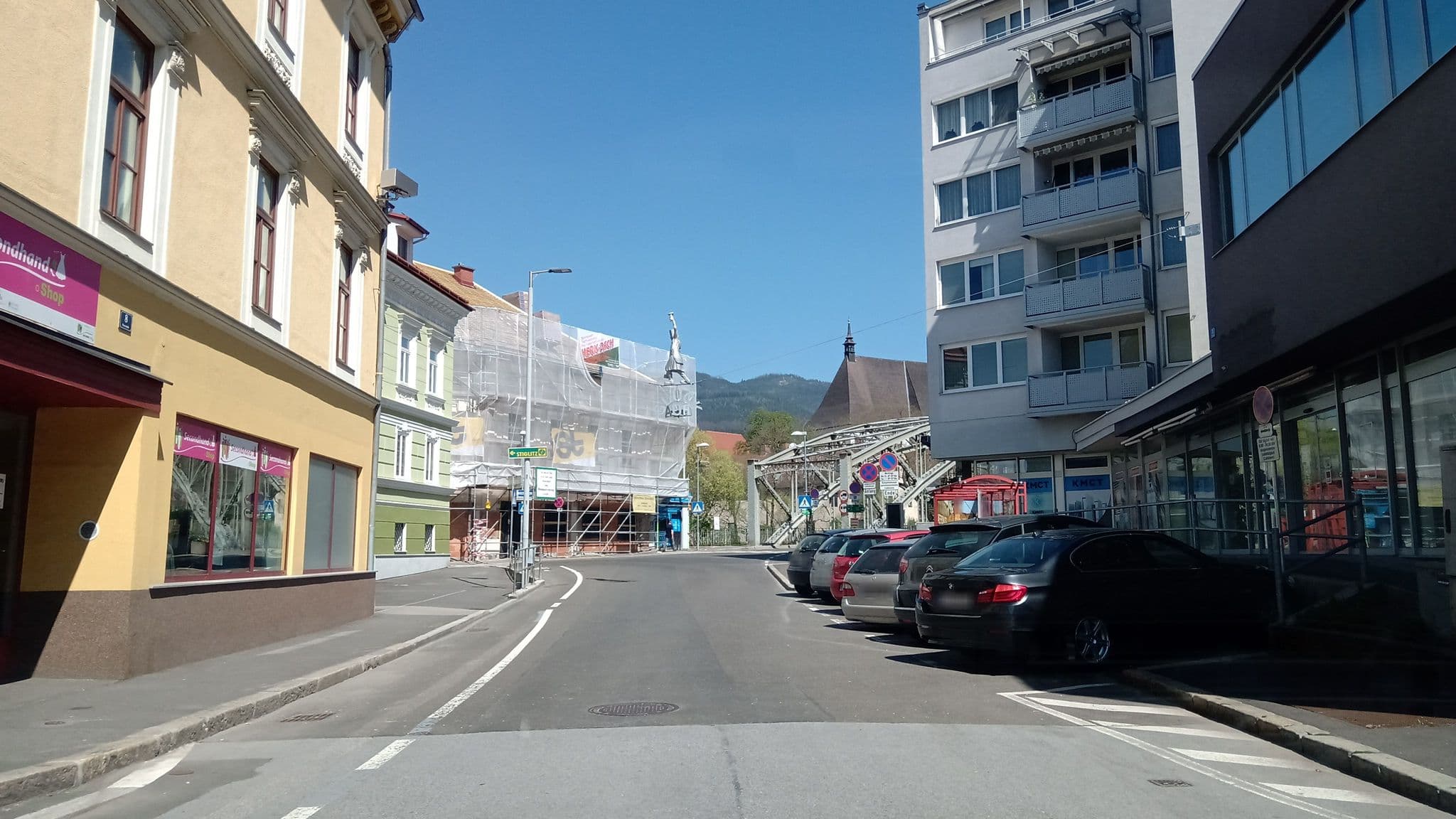 Street view near Hotel "Der Greif" Leoben, Leoben — © christianertler (CC BY-SA · Mapillary)