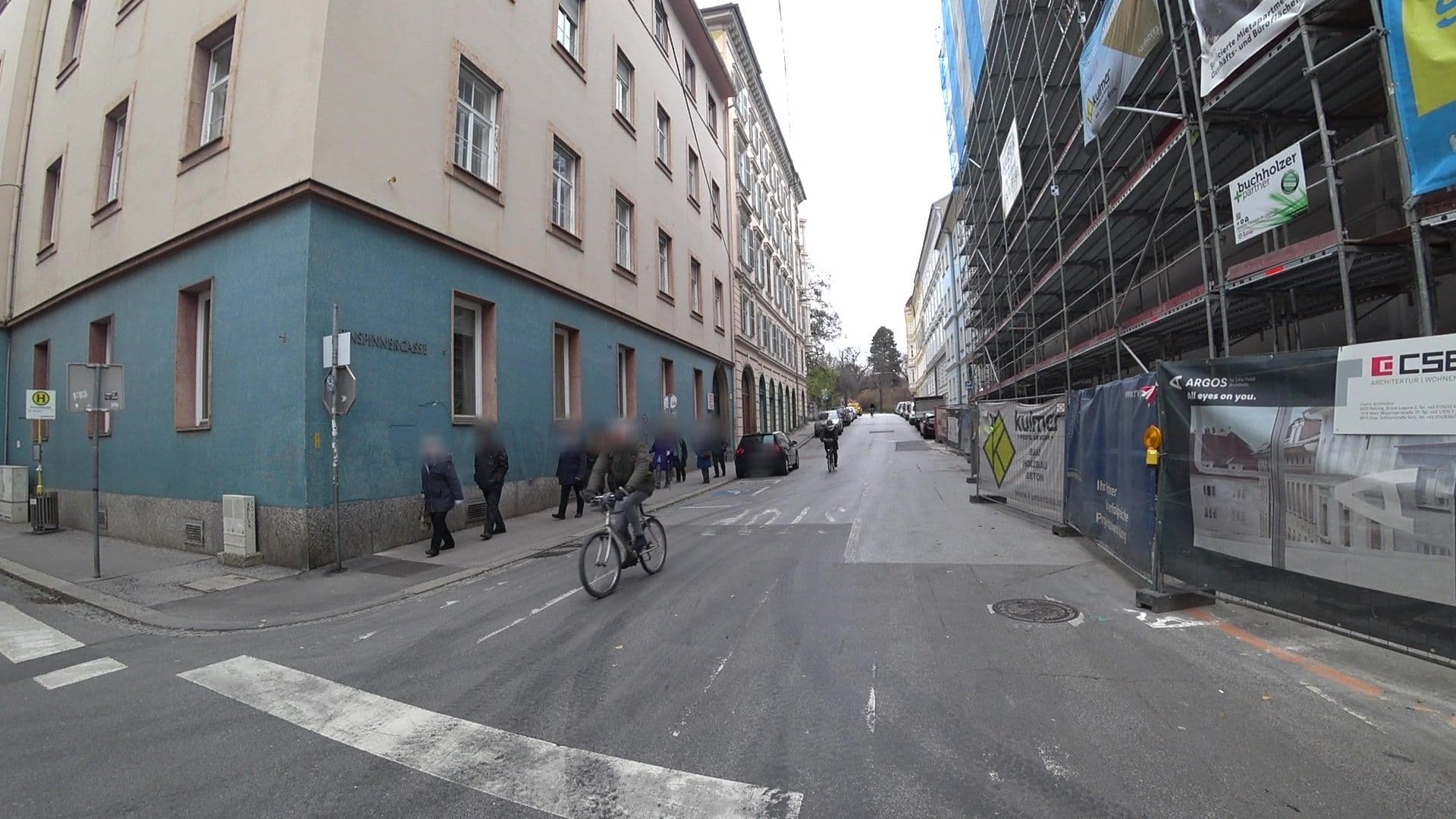 Street view near Limehome Graz - Argos by Zaha Hadid, Graz — © josealb (CC BY-SA · Mapillary)
