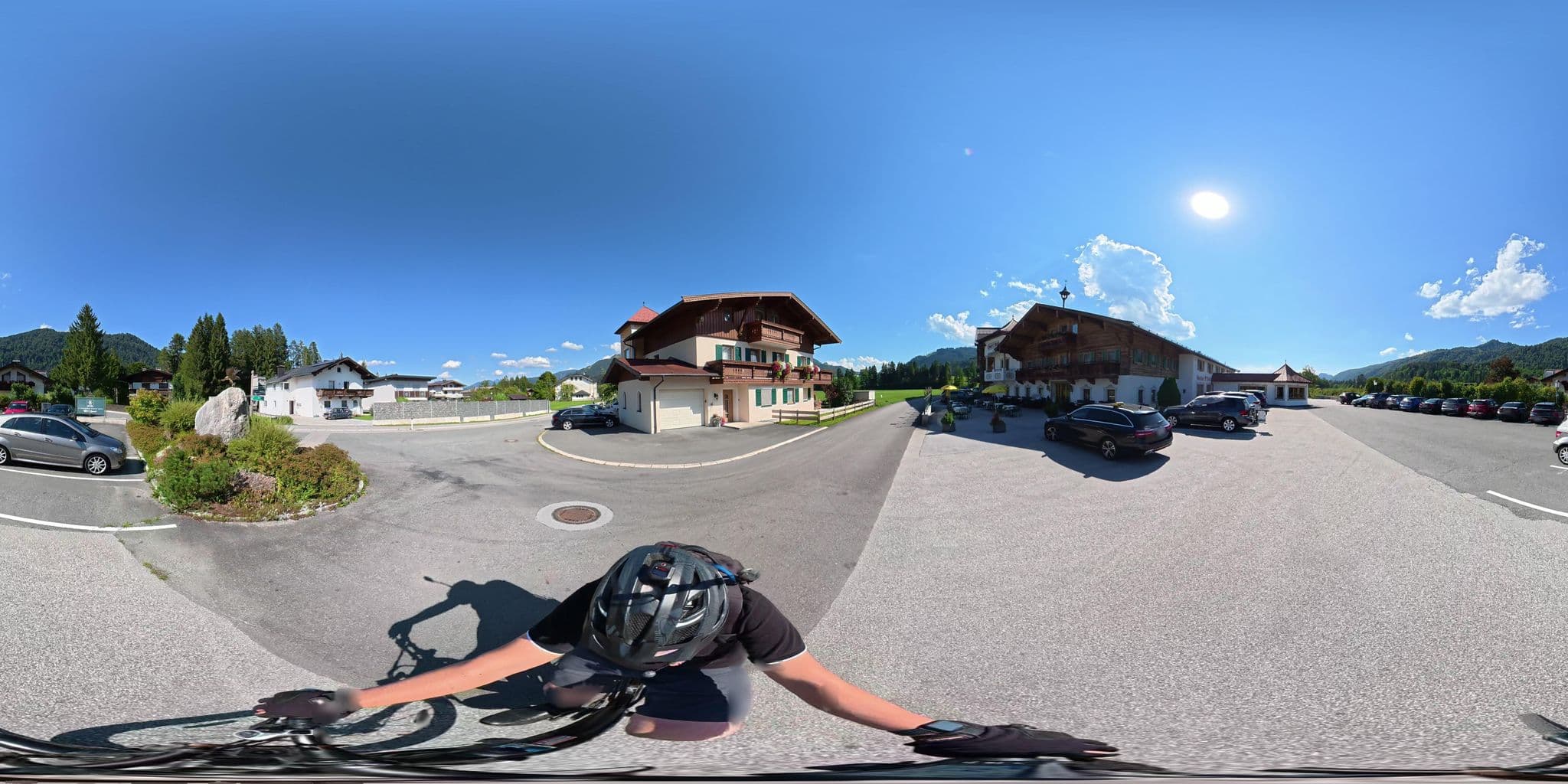 Street view near Hotel Riedl in Kössen/Tirol, Kössen — © osmplus_org (CC BY-SA · Mapillary)