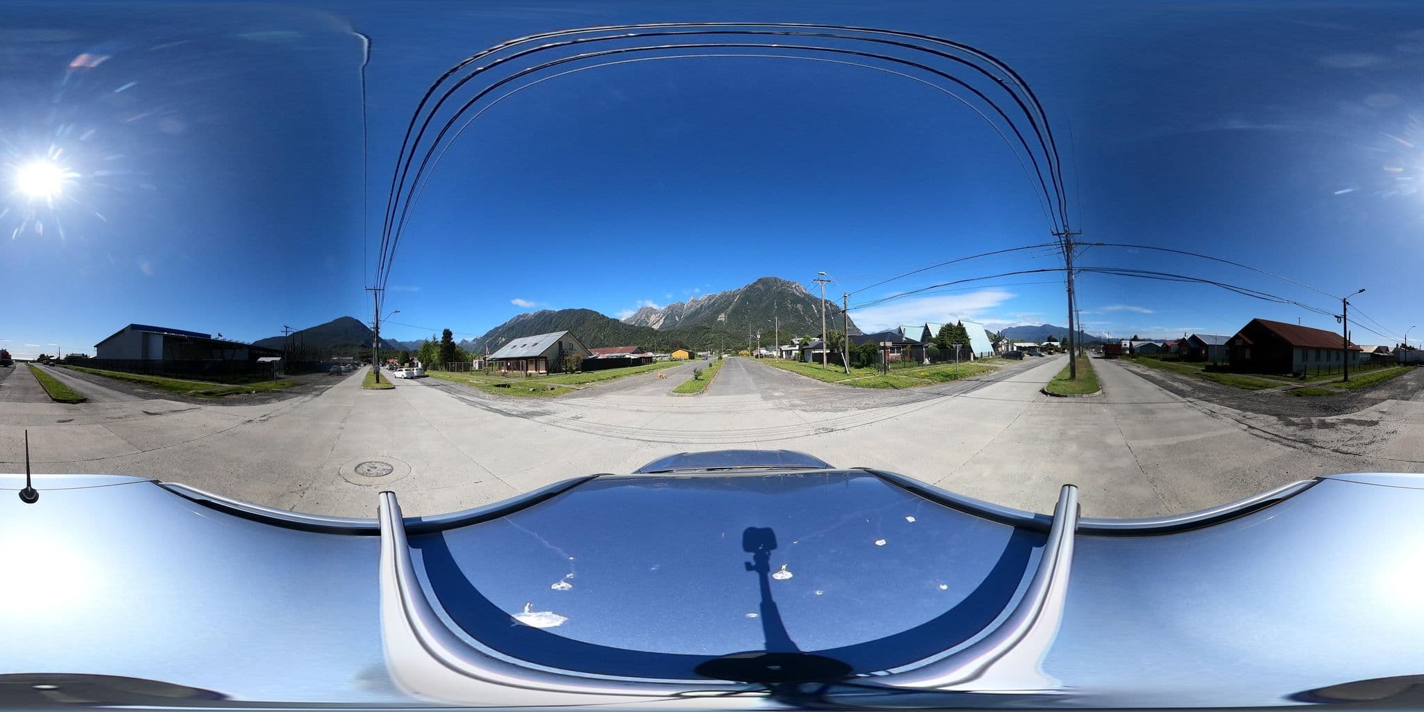 Street view near Hostel Cápsula Patagonia, Chaitén — © Kaart_Local (CC BY-SA · Mapillary)