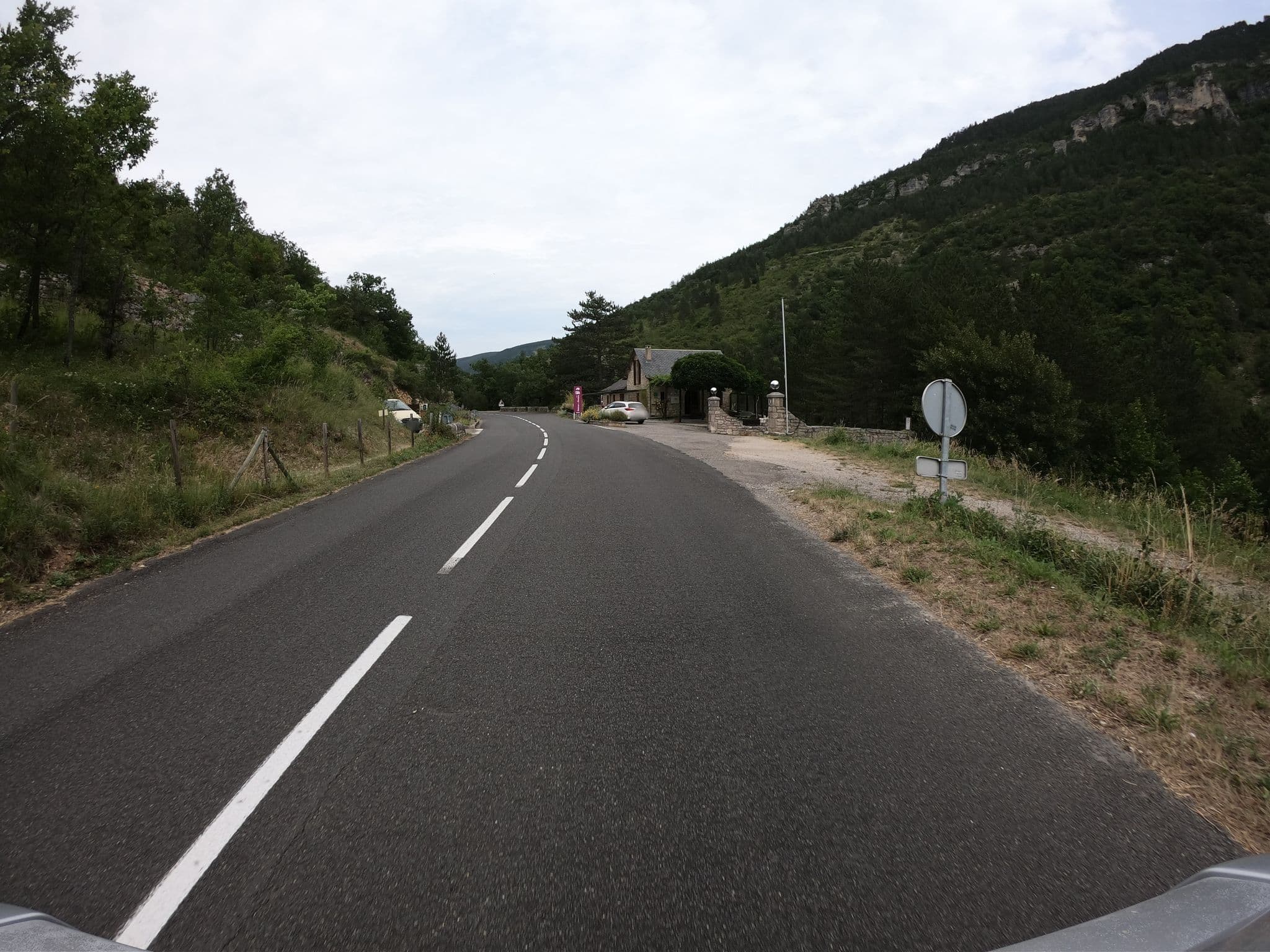 Street view near Camping Yelloh Village Nature et Rivière Gorges du Tarn, Chanac — © joostjakob (CC BY-SA · Mapillary)