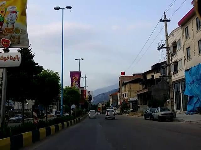 Street view near هتل اپارتمان پروانه, Marzanābād — © pilsa (CC BY-SA · Mapillary)