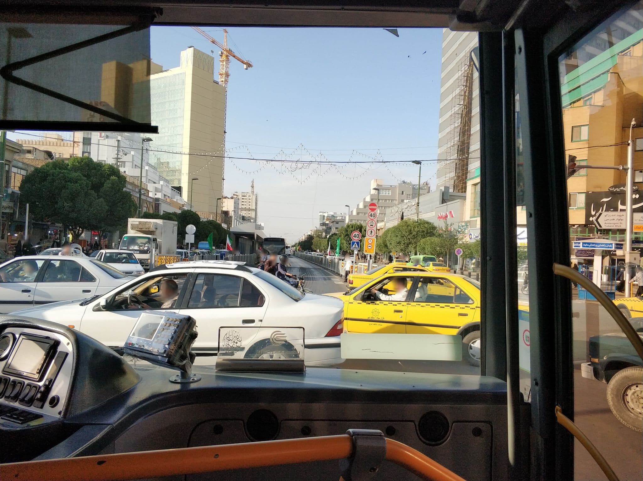Street view near Aria Hotel | هتل آريا, Mashhad — © hota (CC BY-SA · Mapillary)