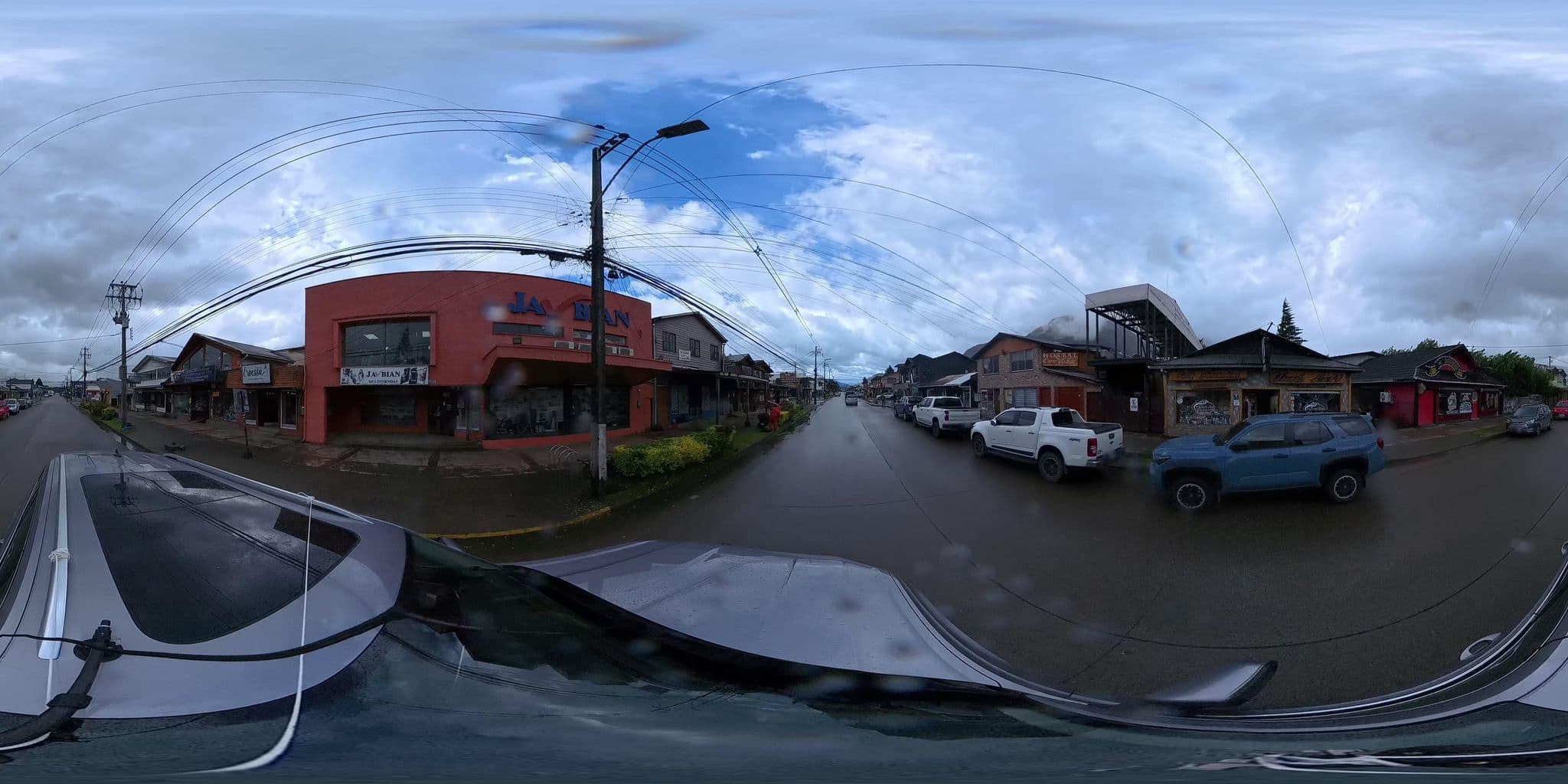 Street view near Hostal del Ciervo Rojo, Puerto Aysén — © Antoniam (CC BY-SA · Mapillary)