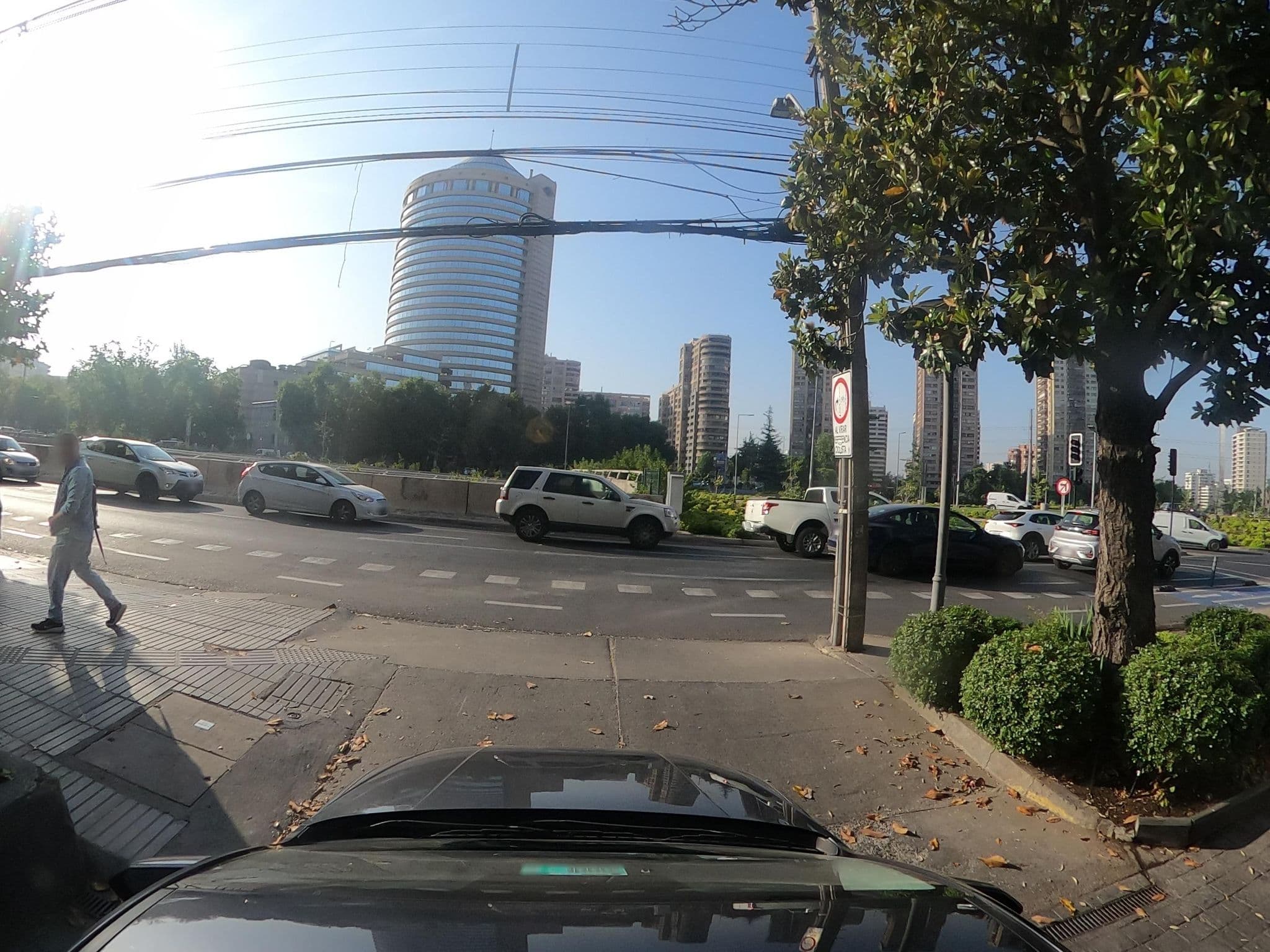 Street view near Hotel Kennedy, Ñuñoa — © kaart_360 (CC BY-SA · Mapillary)