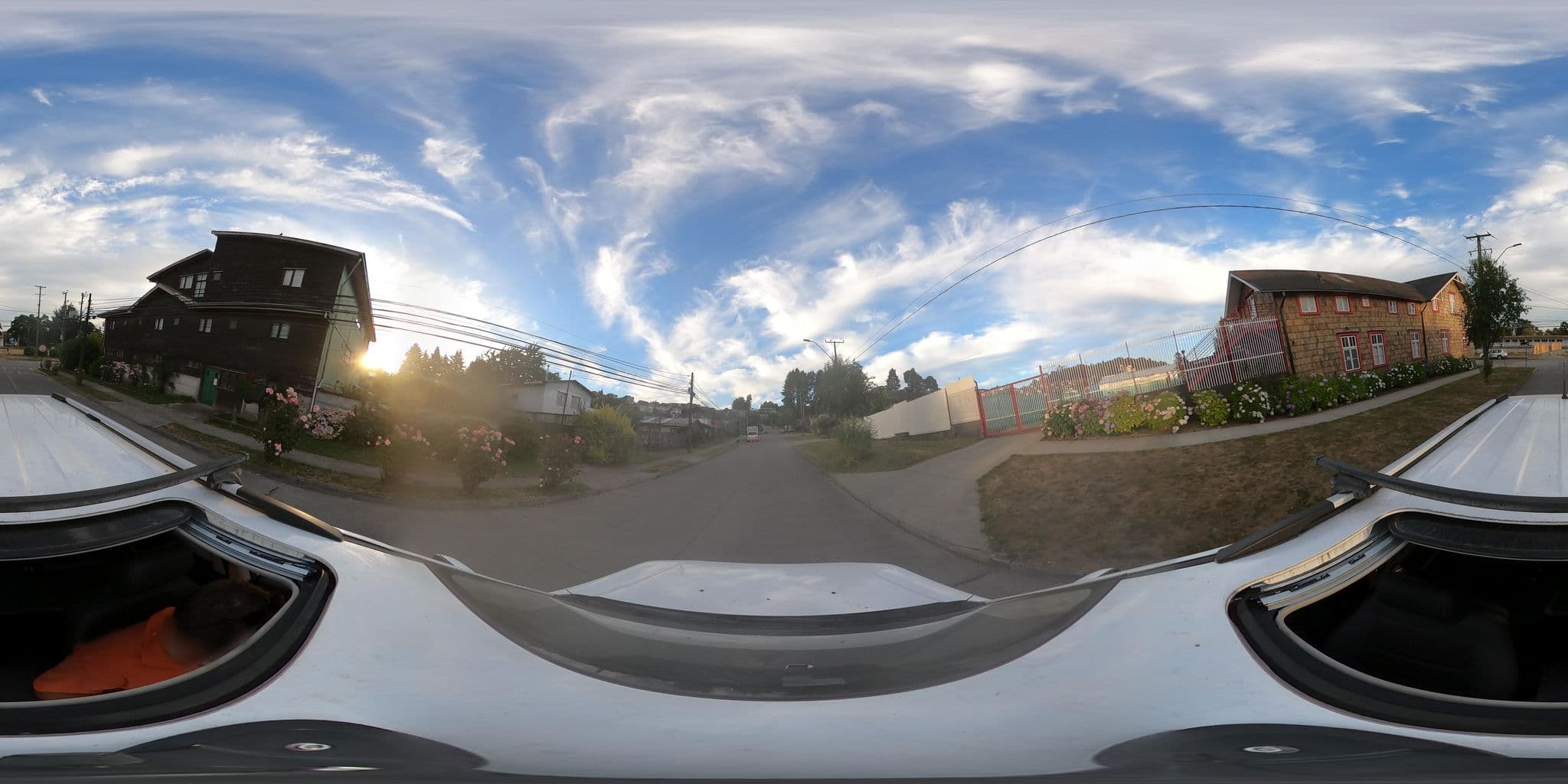 Street view near Hostal Chancerel, Puerto Varas