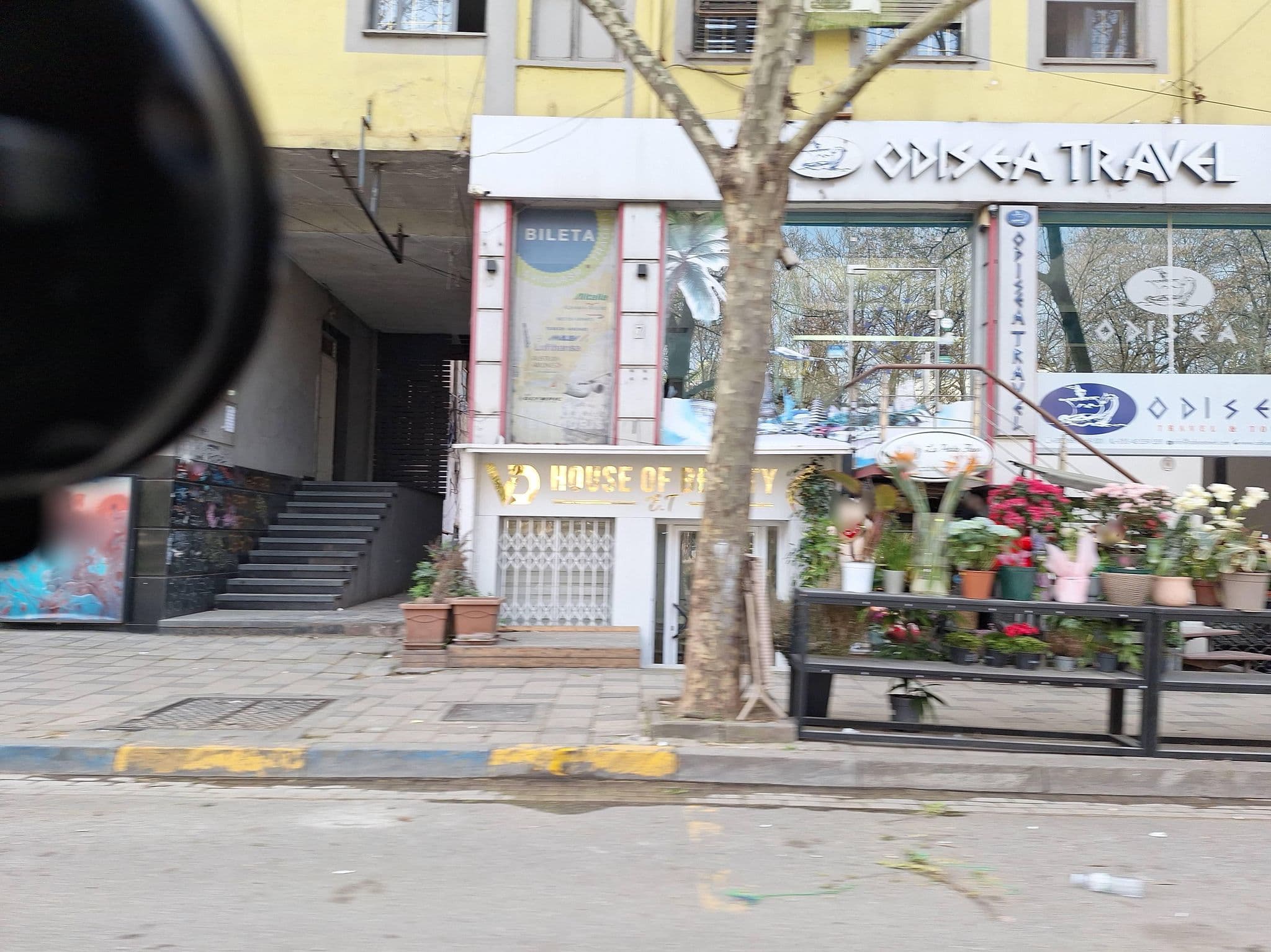 Street view near Triss Hotel, Tirana — © denisju_osm (CC BY-SA · Mapillary)