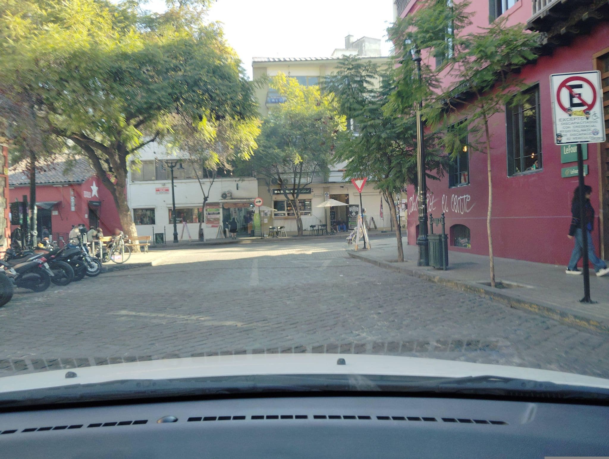 Street view near Hotel Cumbres Lastarria, Santiago