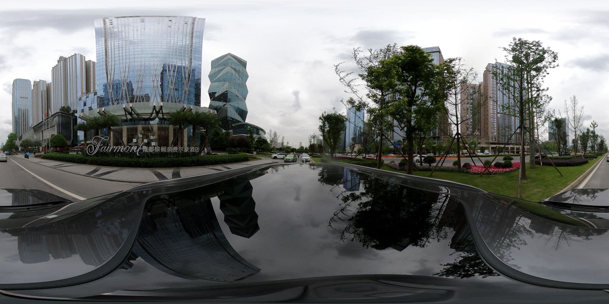 Street view near Fairmont Chengdu, Chengdu — © adirricor (CC BY-SA · Mapillary)