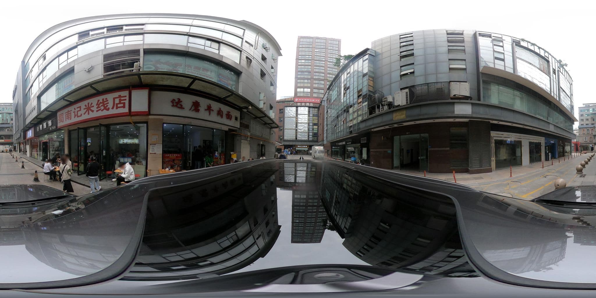 Street view near Gold Crape Myrtle Hotel, Chengdu — © adirricor (CC BY-SA · Mapillary)