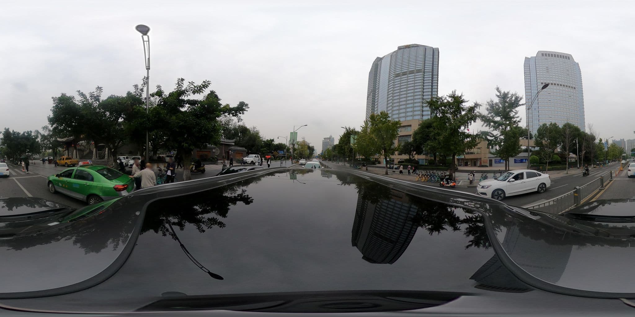 Street view near Hejiangting Hanwen Hotel Chengdu, Chengdu — © adirricor (CC BY-SA · Mapillary)