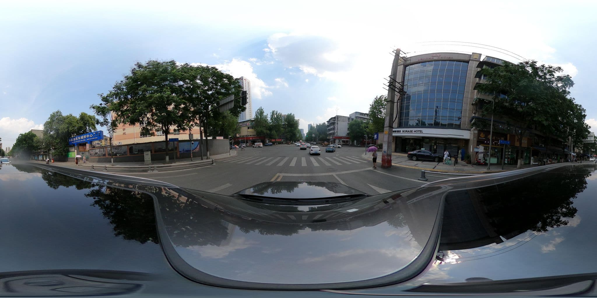 Street view near Minshan Sacen Grand Hotel, Chengdu — © adirricor (CC BY-SA · Mapillary)