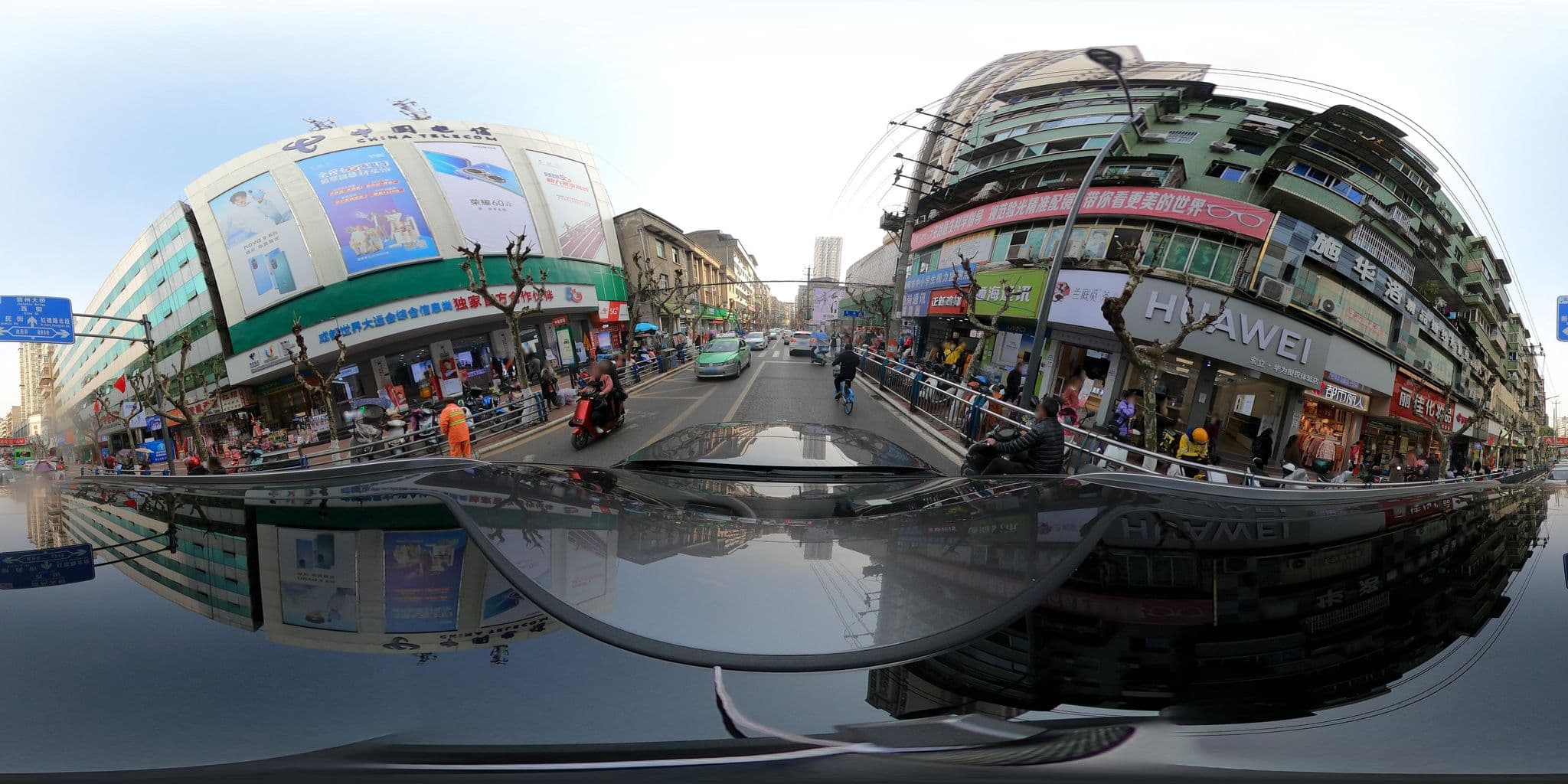 Street view near 简阳喜乐登商务宾馆, Ziyang — © adirricor (CC BY-SA · Mapillary)